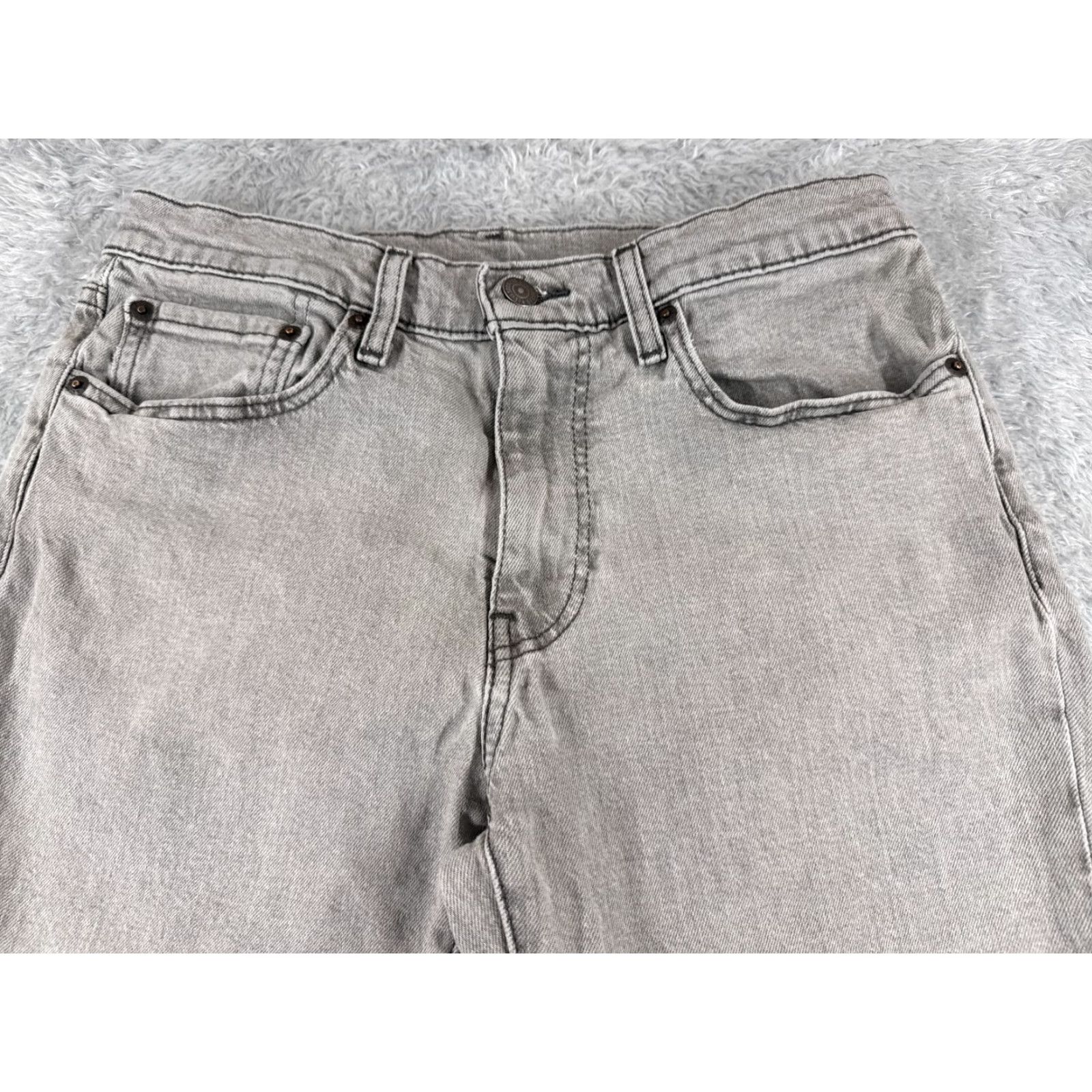 Levi's Levis Jeans Adult 32 Gray Denim 511 Cotton Blend Premium Big E 29x31 Size US 32 / EU 48 - 4 Thumbnail