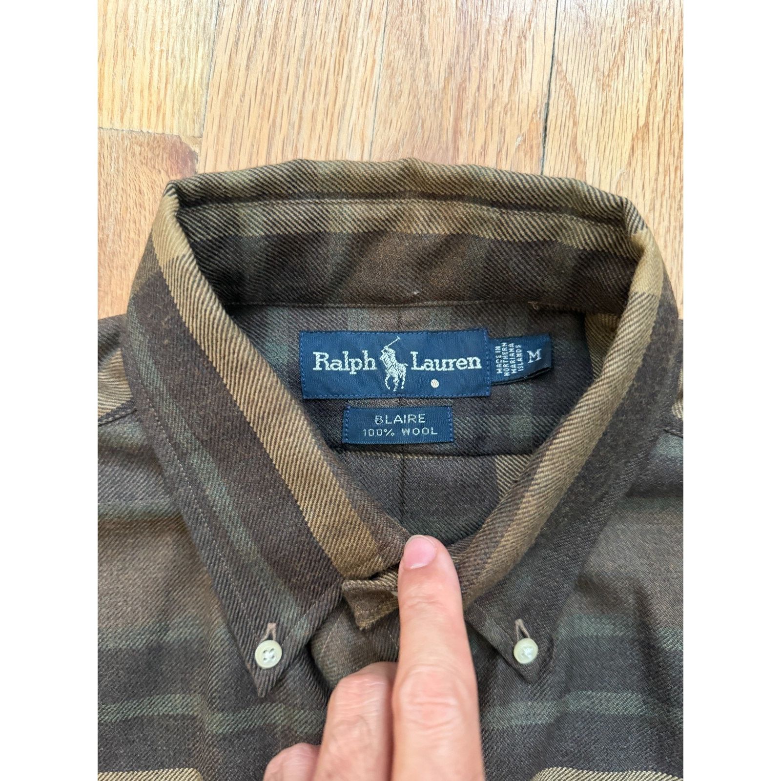 Polo Ralph Lauren Polo Ralph Lauren Shirt Mens Medium Wool flannel overshirt Size US M / EU 48-50 / 2 - 2 Thumbnail