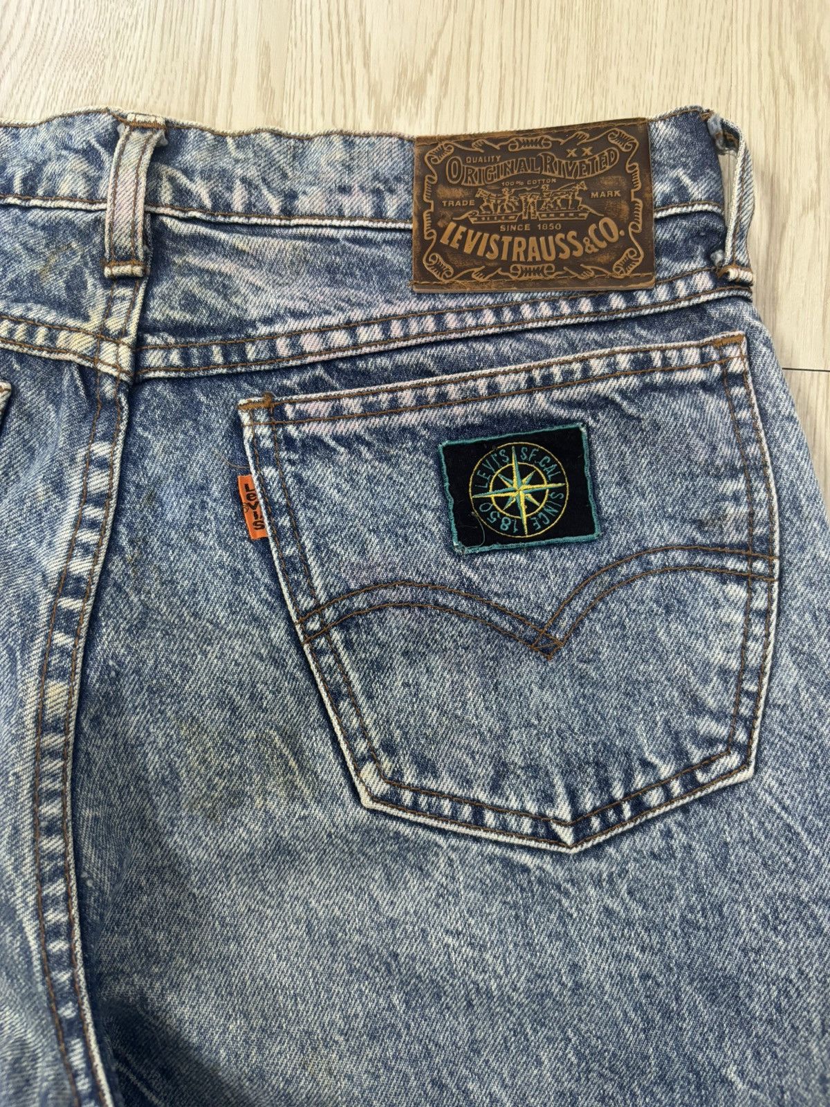 Levi's Vintage Clothing Vintage 80’s Levi’s orange tab with stone wash jeans Size US 30 / EU 46 - 5 Thumbnail