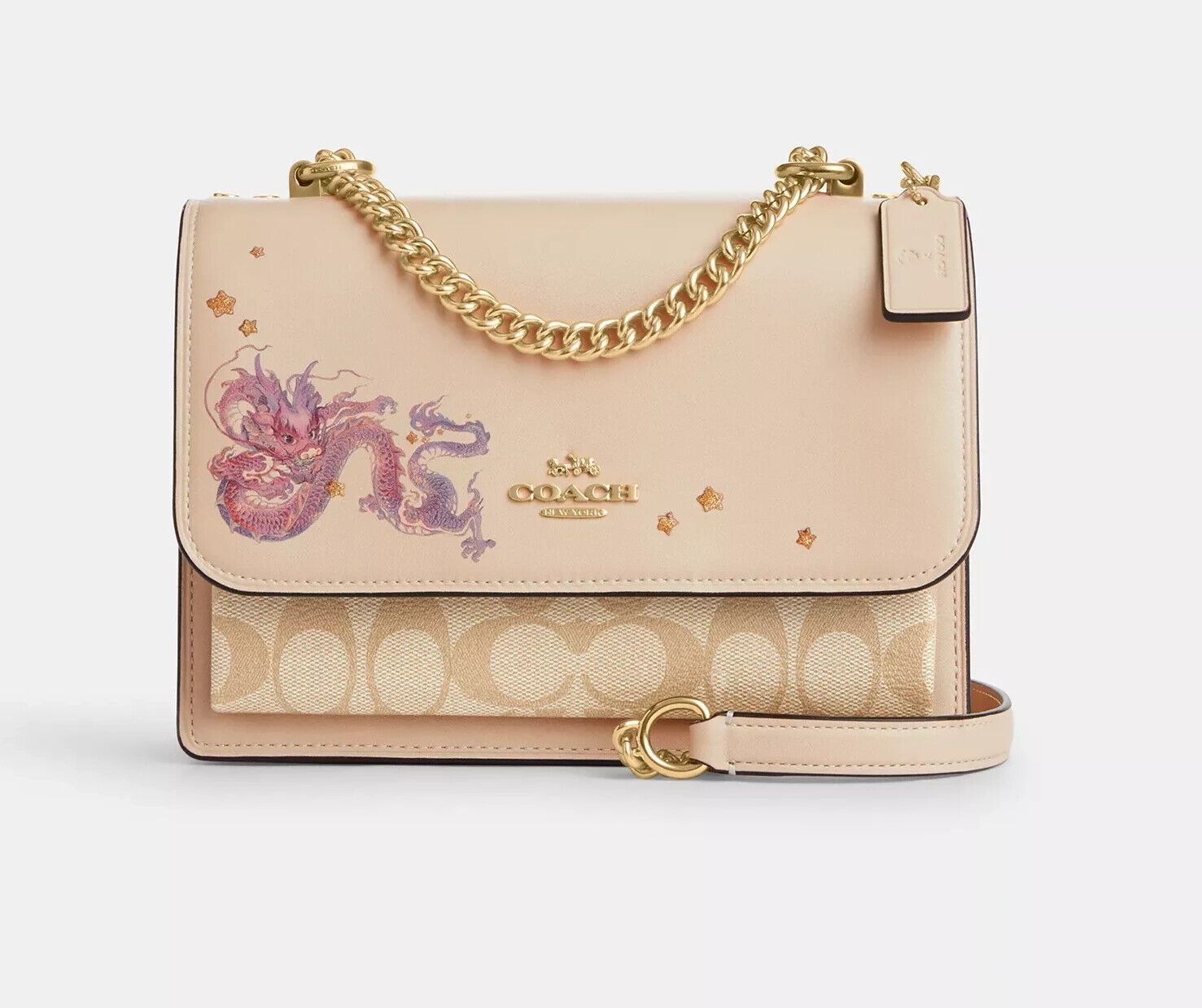 Coach New Year Klare Crossbody With Signature Canvas And Dragon Size ONE SIZE - 9 Thumbnail