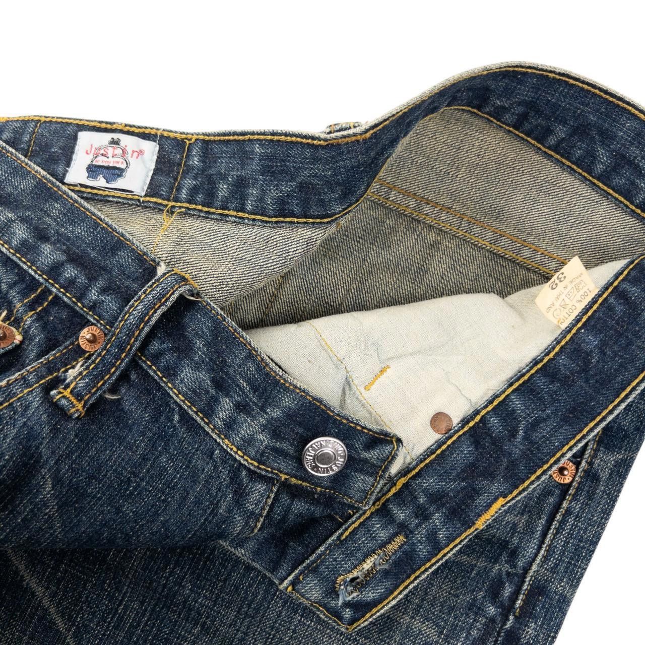 Designer Vintage Koi Fish Denim Jeans Size W33 Size US 33 - 5 Thumbnail