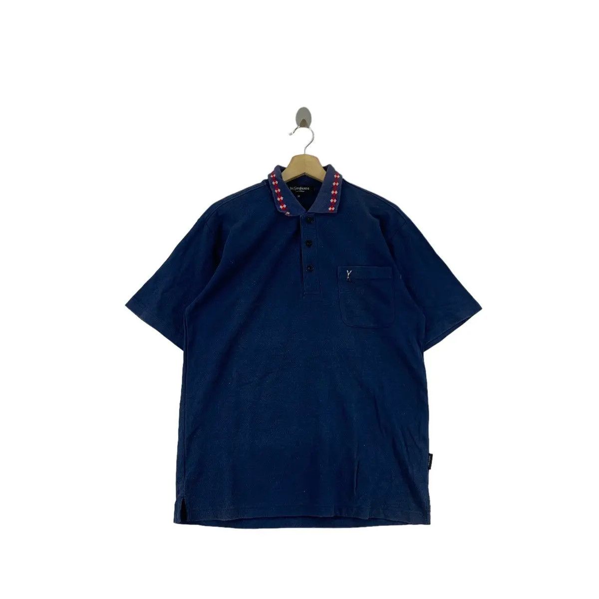 Yves Saint Laurent Vintage YSL YVES SAINT LAURENT Paris Polo Tee Shirt Size US M / EU 48-50 / 2 - 1 Thumbnail