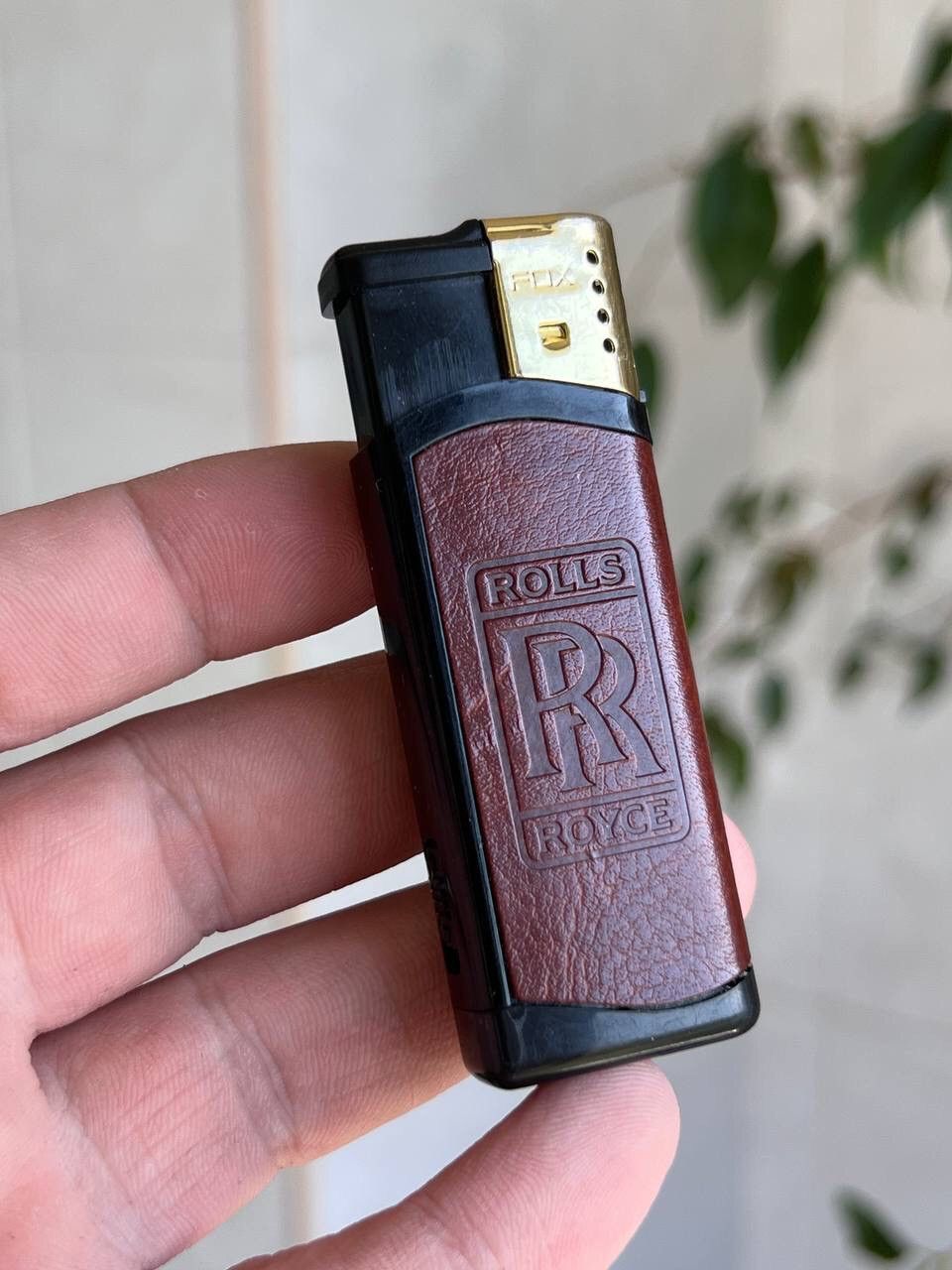 Japanese Brand × Marlboro × Vintage Y2K ROLLS ROYCE AUTO CIGARETTES GEOMETRIC BROWN LIGHTER Size ONE SIZE - 2 Thumbnail