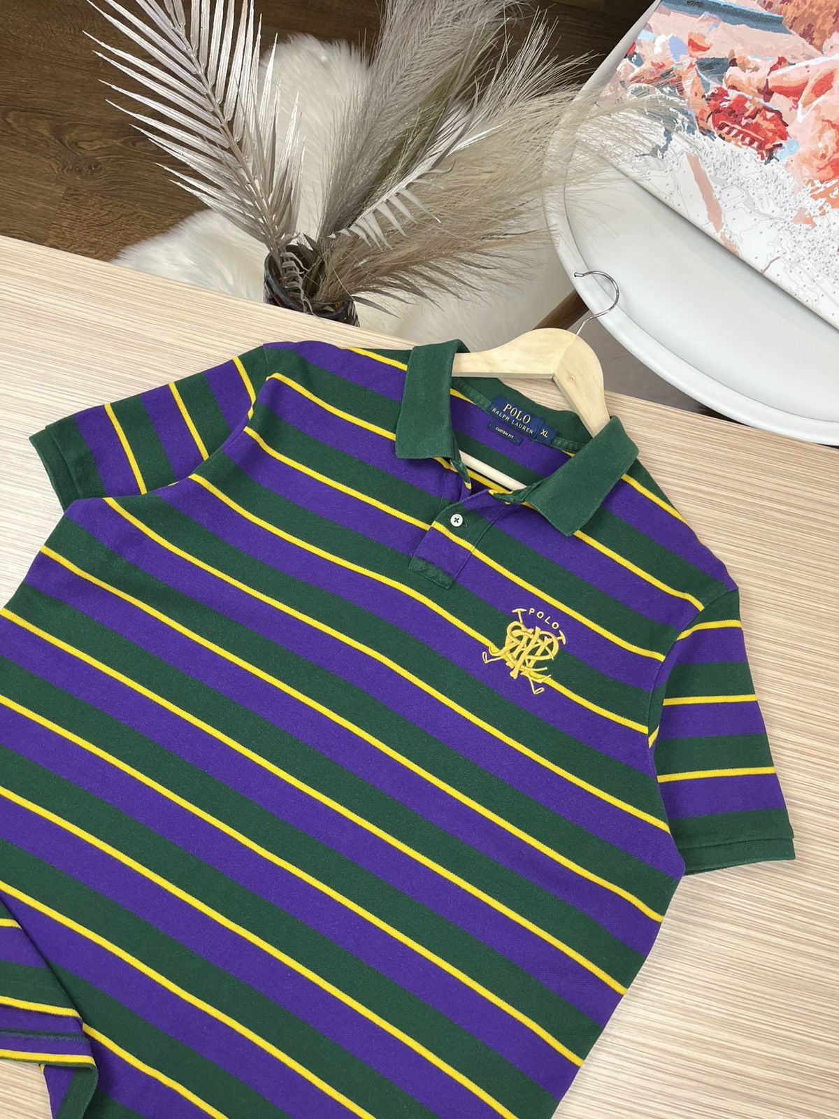 Polo Ralph Lauren × Vintage Vintage Polo Ralph Lauren Big Logo Rugby Polo Shirt 90s Size US XL / EU 56 / 4 - 2 Thumbnail