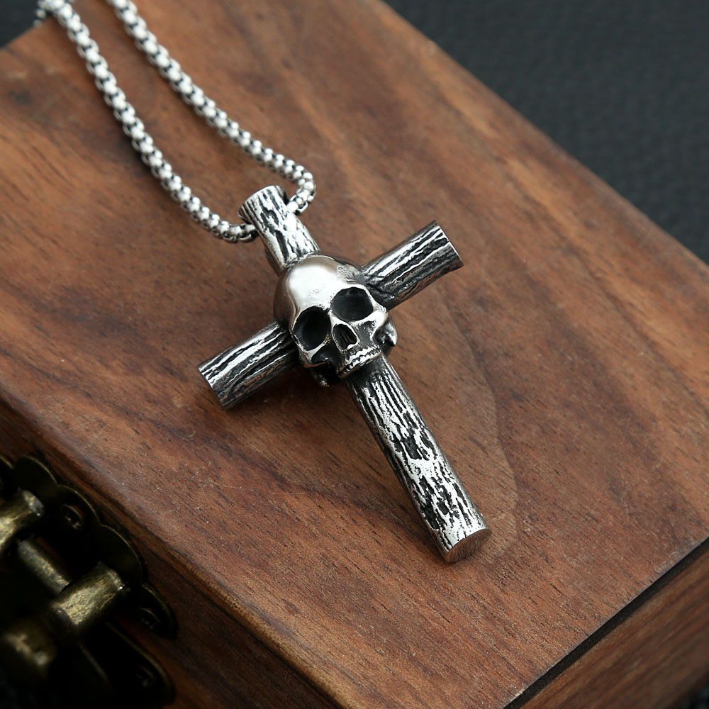 Japanese Brand Skull Cross Necklace Size ONE SIZE - 2 Thumbnail