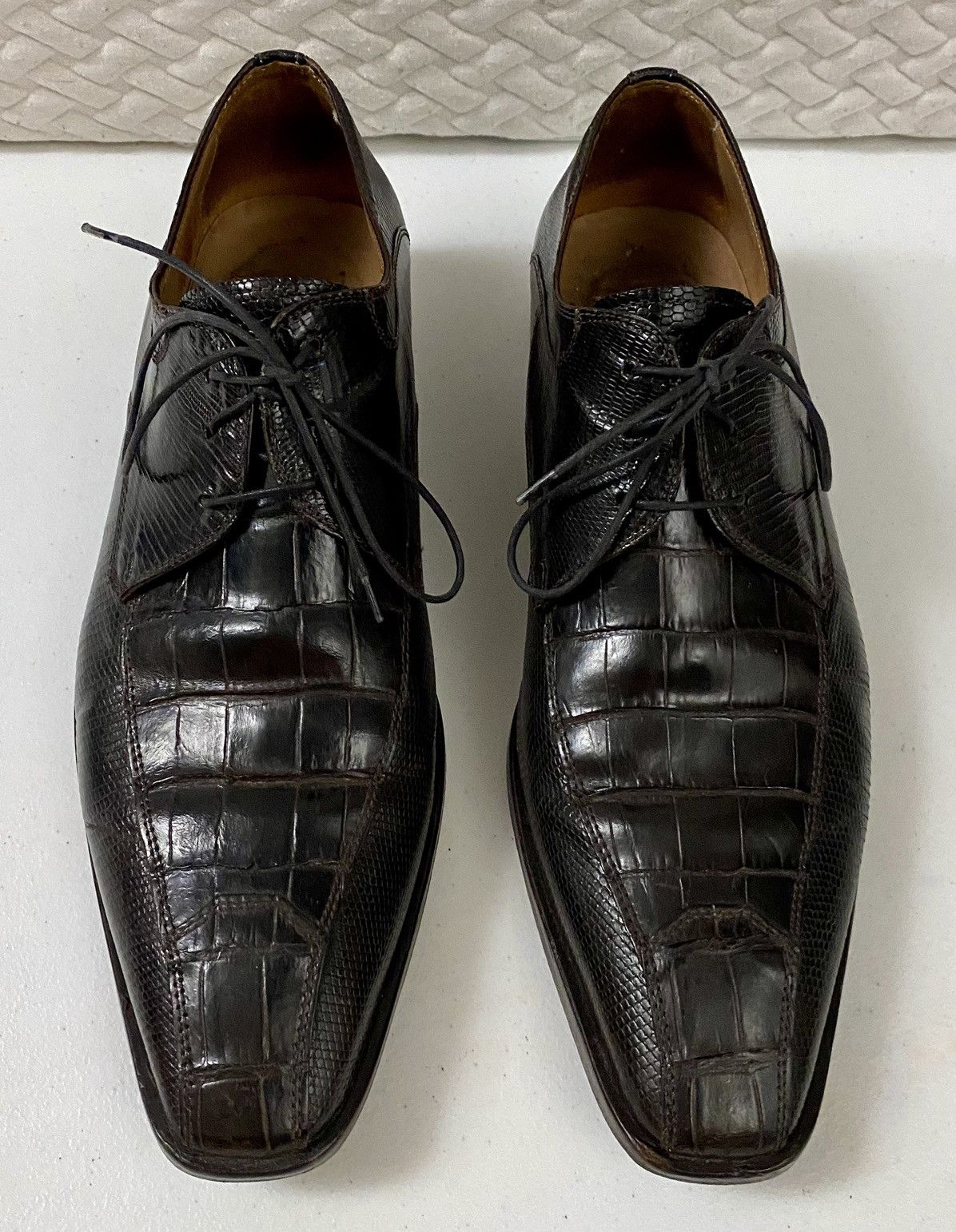 David Eden David Eden LP 36 Genuine Alligator/Lizard Skin Oxfords 10 Size US 10 / EU 43 - 2 Thumbnail