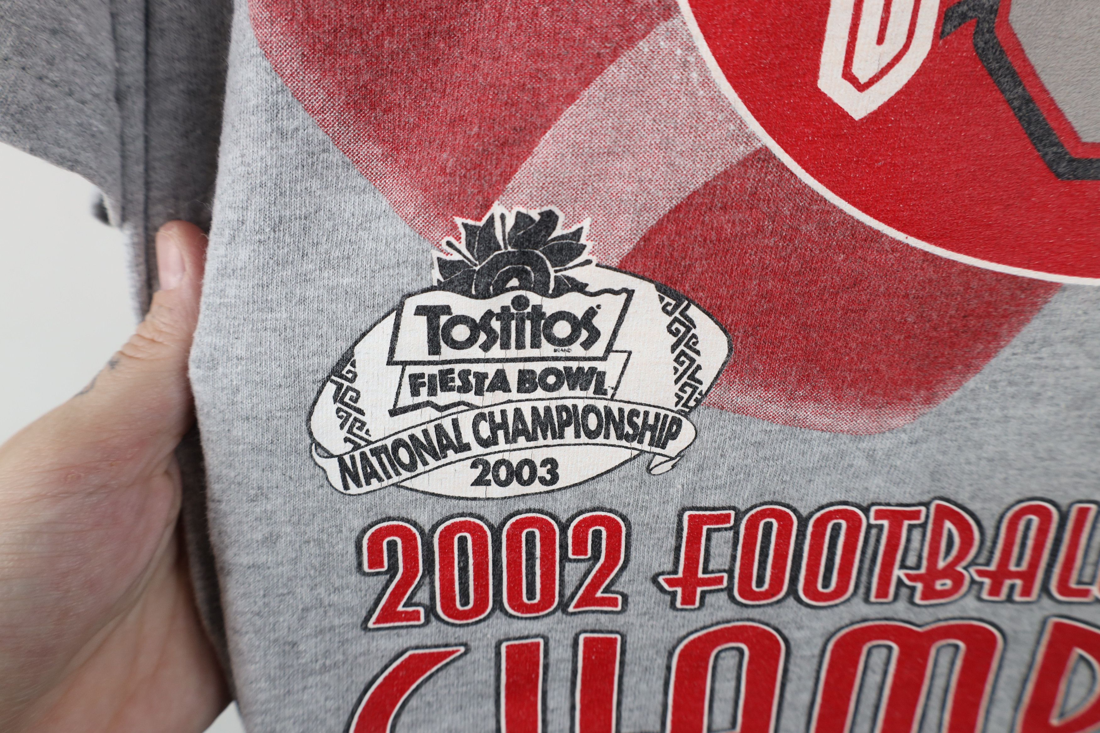 Vintage Vintage National Champs Ohio State University T-Shirt Gray Size US XL / EU 56 / 4 - 5 Thumbnail