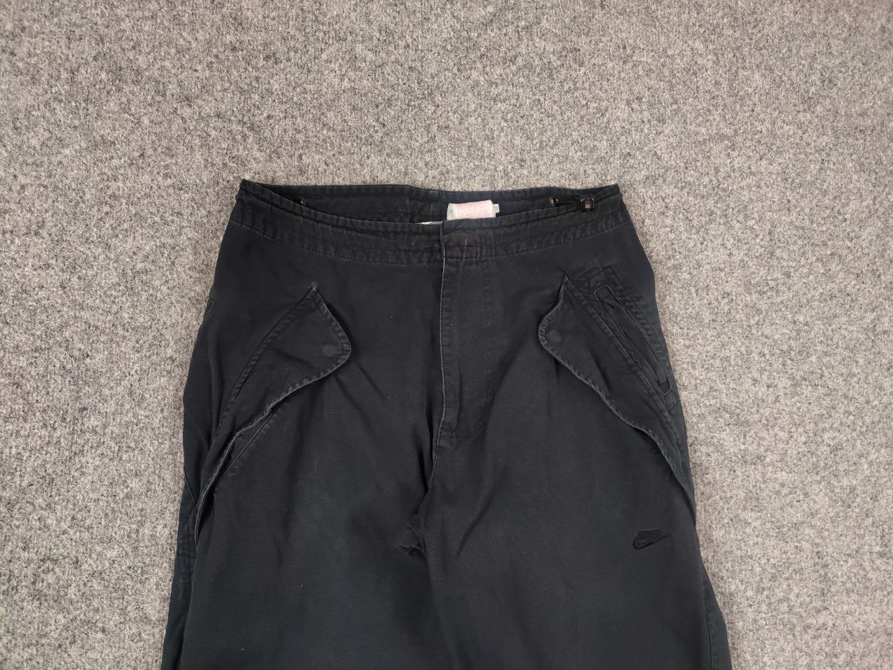Nike Vintage NIke Black Faded Canvas Military Cargo Pants Y2K Size US 32 / EU 48 - 9 Thumbnail