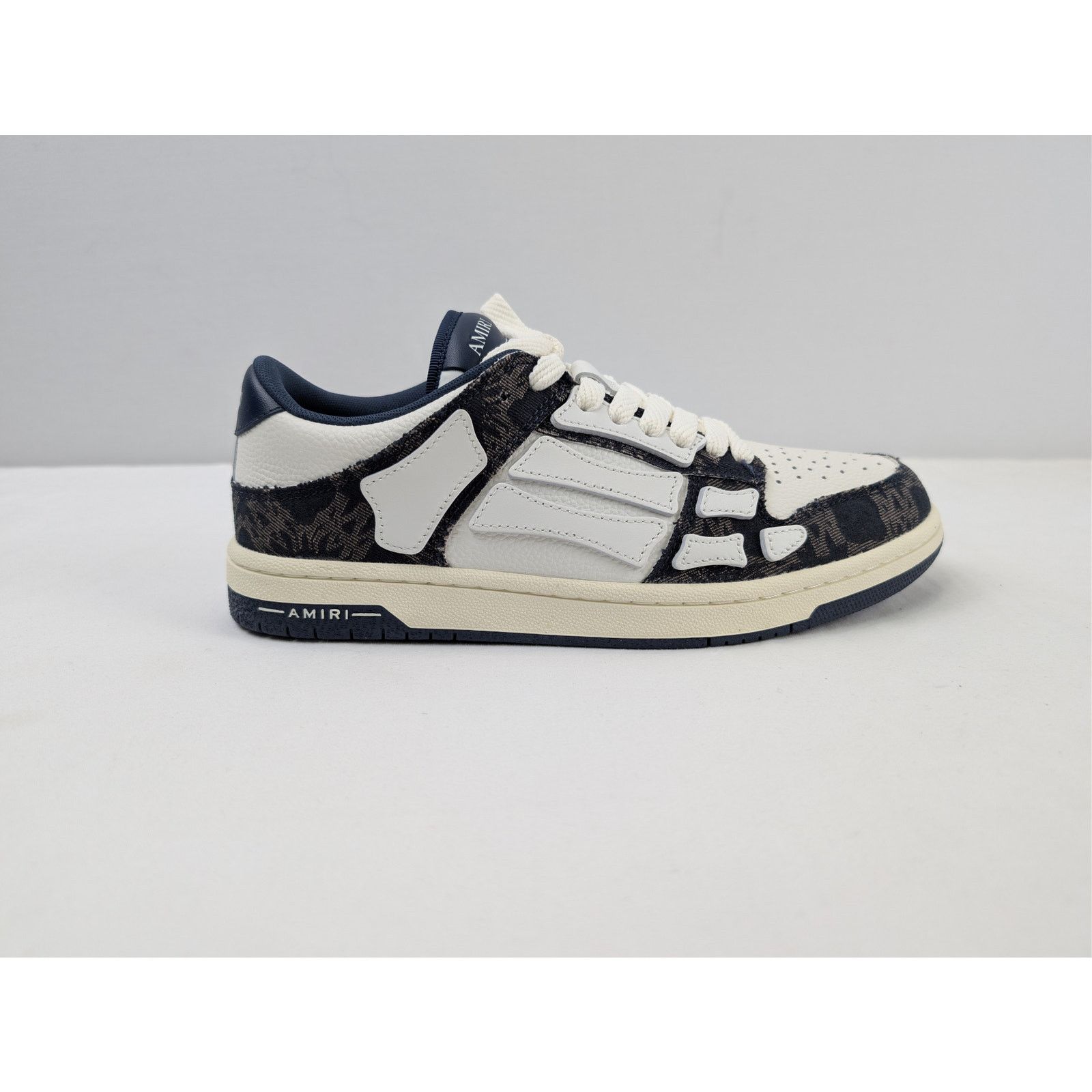 Amiri o1rshd1 MA Quad Skeleton Top Low Sneakers in Midnight Indigo Size US 10 / EU 43 - 3 Thumbnail