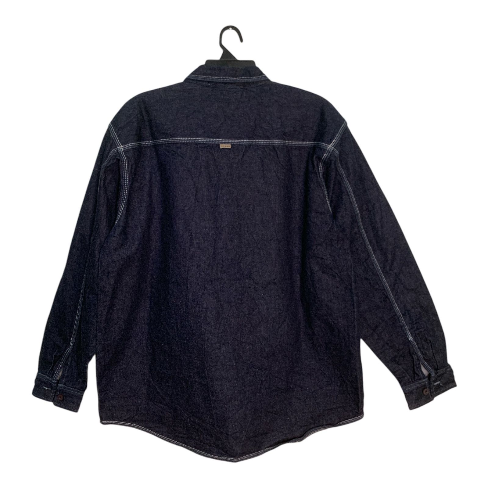 Marc Buchanan × Pelle Pelle Rare Design Pelle Pelle Marc Buchanan Denim Shirts Size US L / EU 52-54 / 3 - 2 Thumbnail