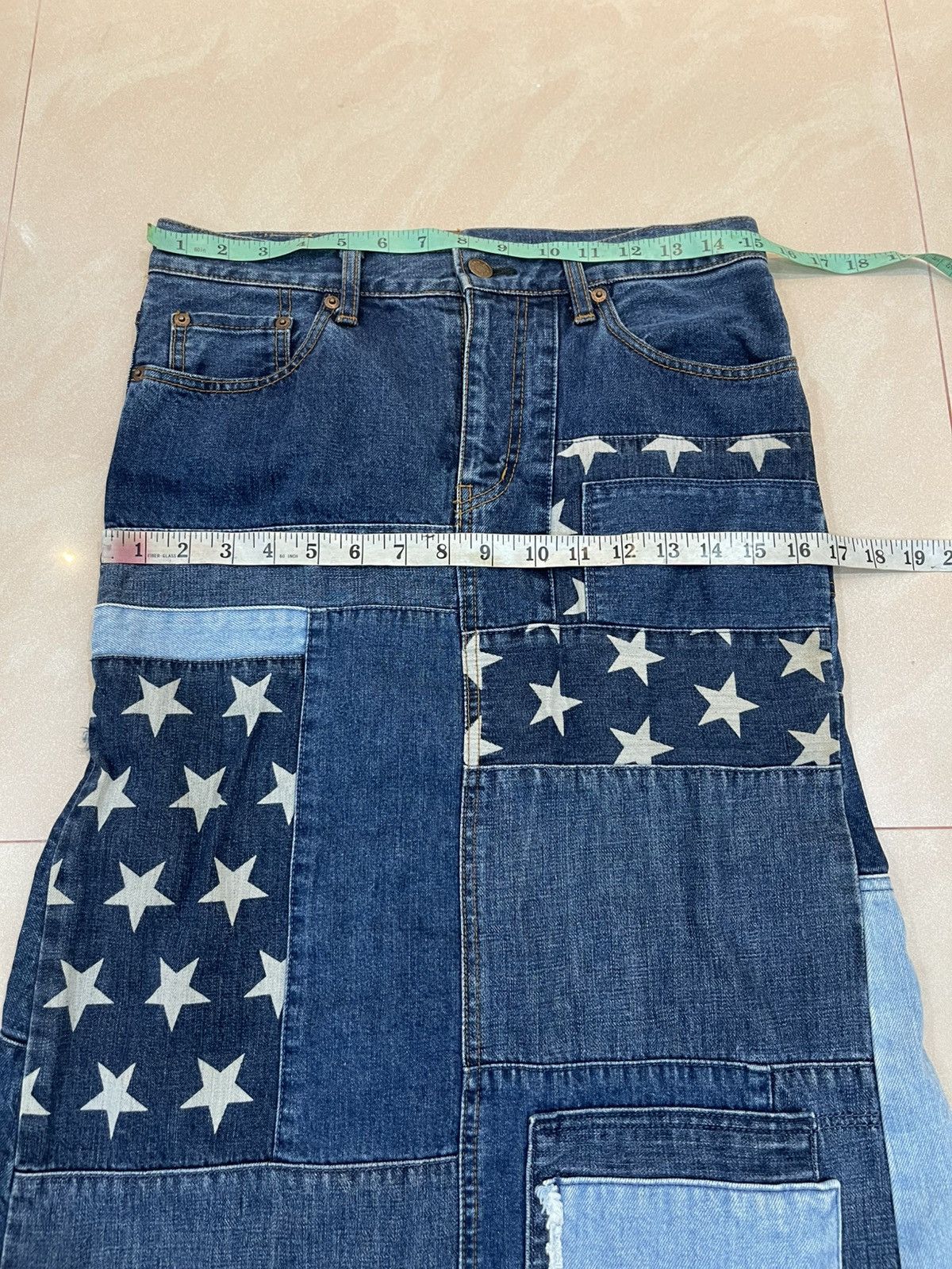 Hysteric Glamour Hysteric Glamour Kinky Star Patchwork Long Skrit Size 30" / US 8 / IT 44 - 8 Thumbnail