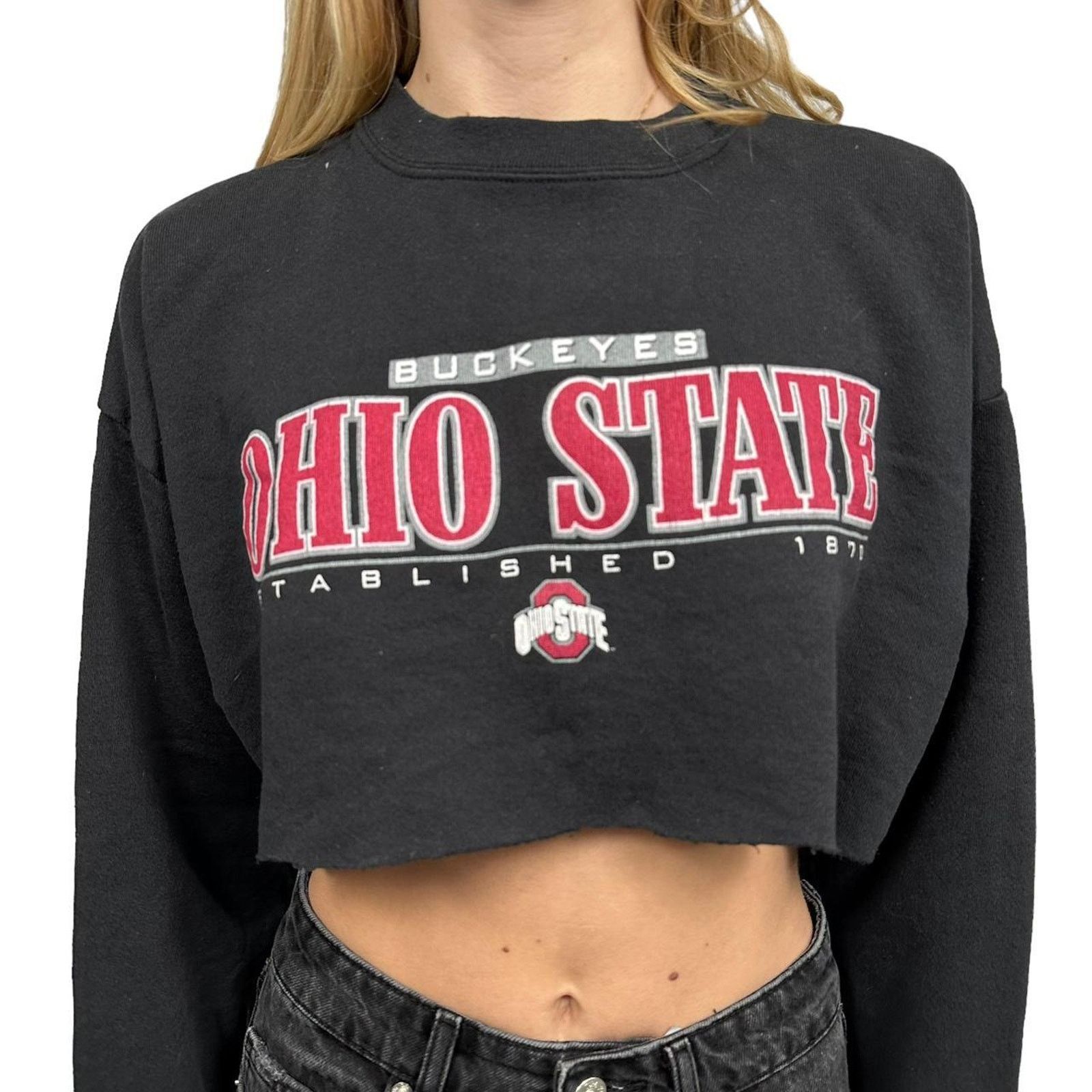 Other Vintage Woman’s Ohio State Croptop Hoodie Size M / US 6-8 / IT 42-44 - 2 Thumbnail