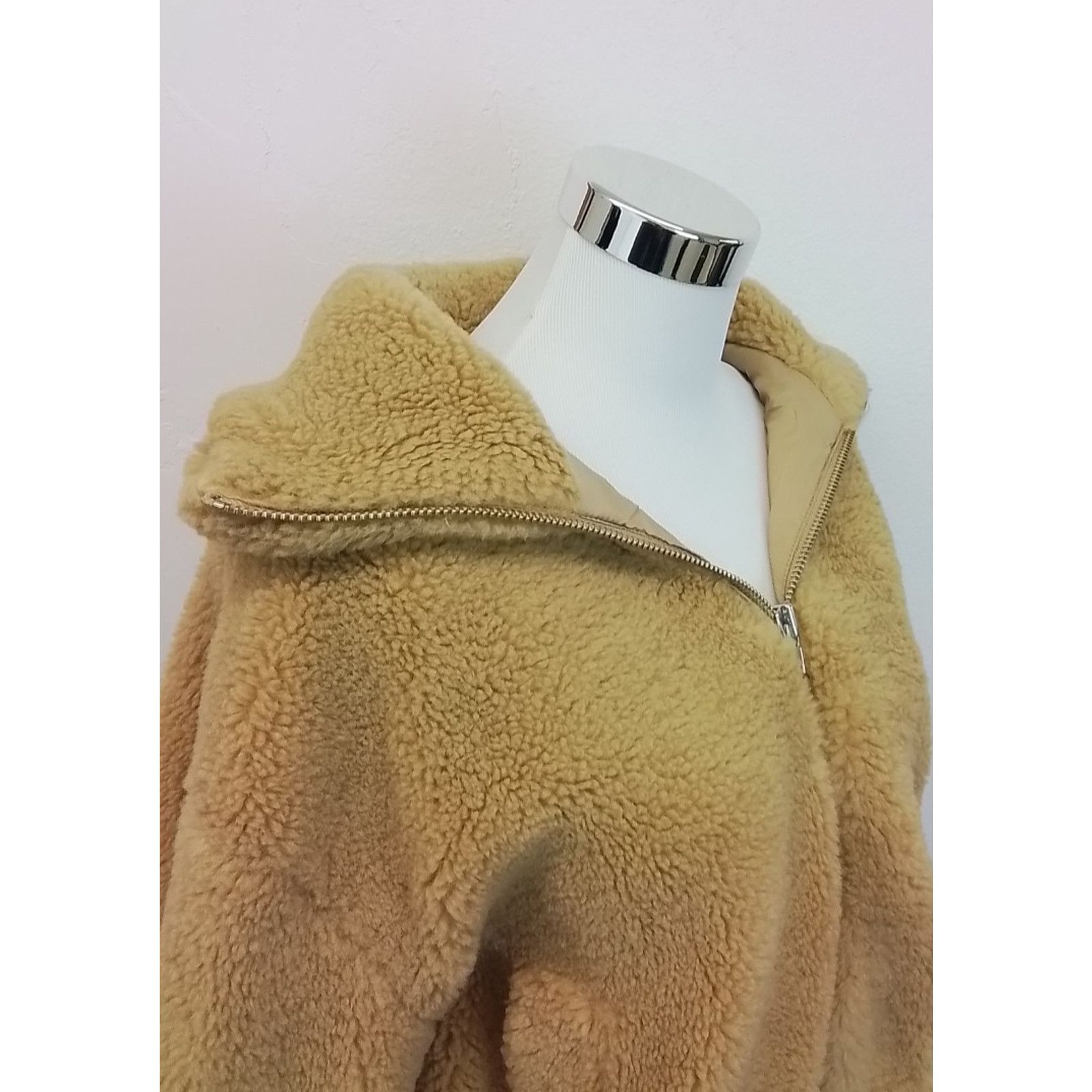 Free People Free People Sherpa Jacket Women's S Tan Brown Cropped NWT Size S / US 4 / IT 40 - 5 Thumbnail