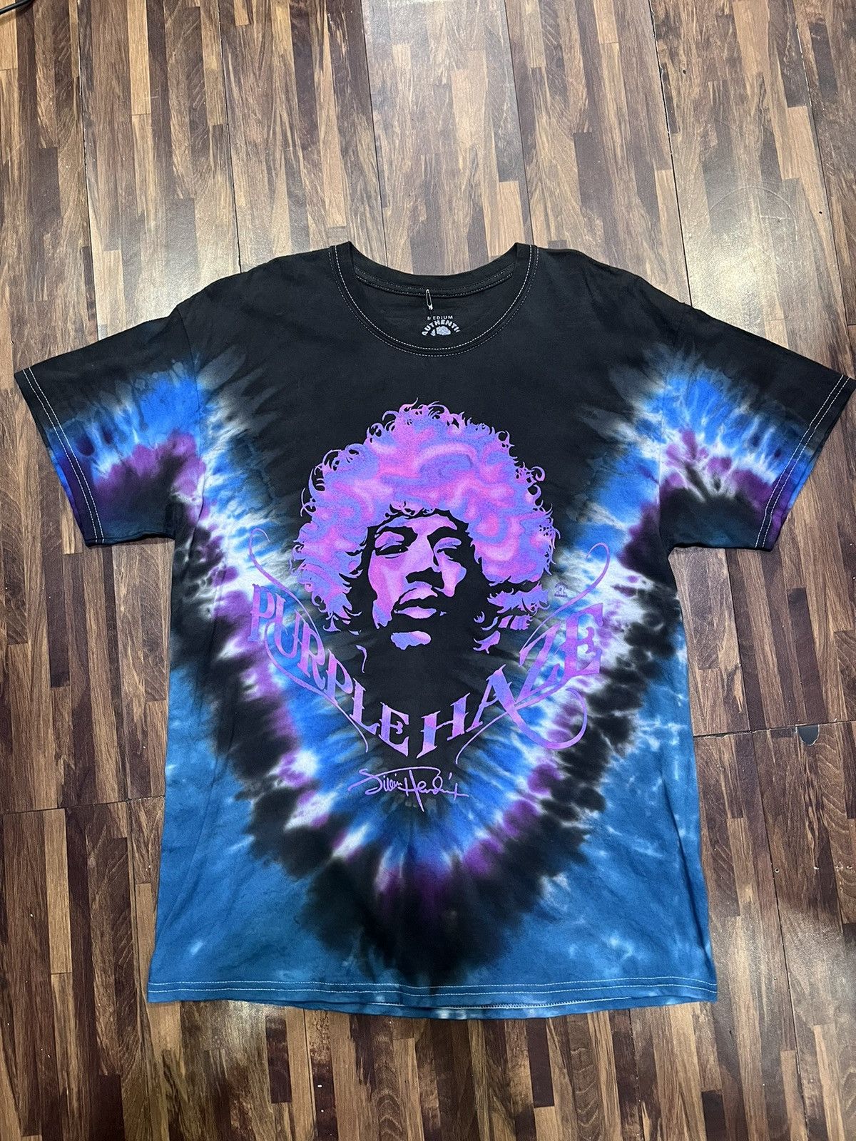 Band Tees × Jimi Hendrix × Vintage RARE Jimi Hendrix shirt mens Medium black Tie dye Size US M / EU 48-50 / 2 - 1 Thumbnail
