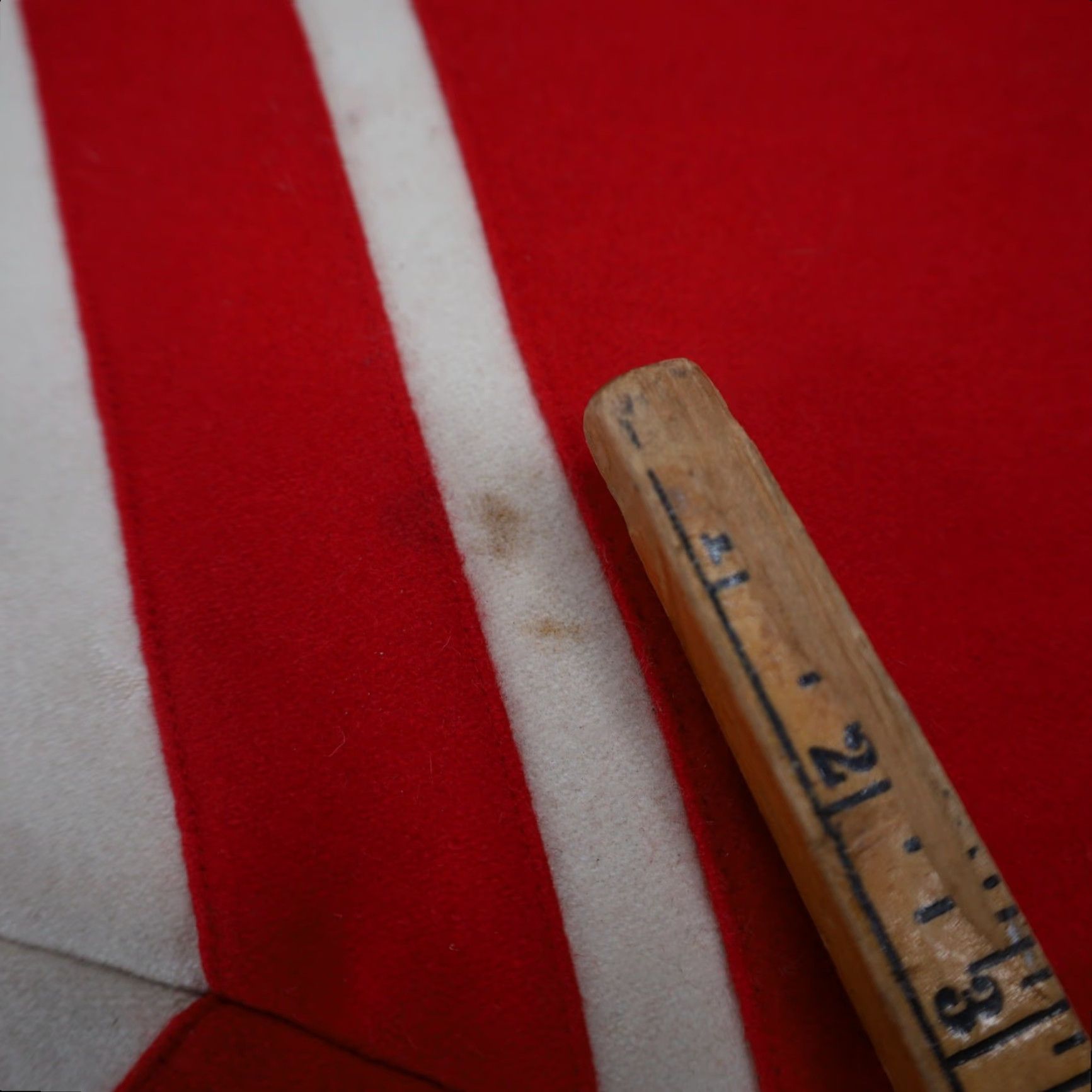 Adidas VINTAGE Adidas x Carlo Gruber Chevron Wool Skirt 32"W 23" Red Women Knee Length Size 32W Pencil Mens? Size 24" / US 00 / IT 34 - 7 Thumbnail