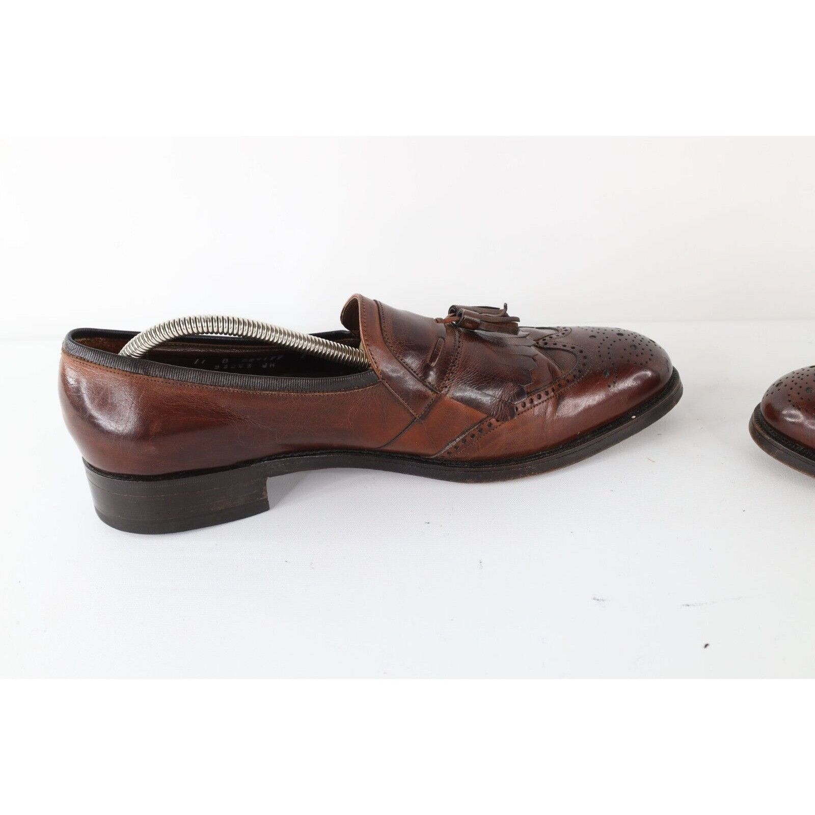 Vintage Vintage 70s Streetwear Leather Fringe Tassel Loafers Size US 11 / EU 44 - 7 Thumbnail