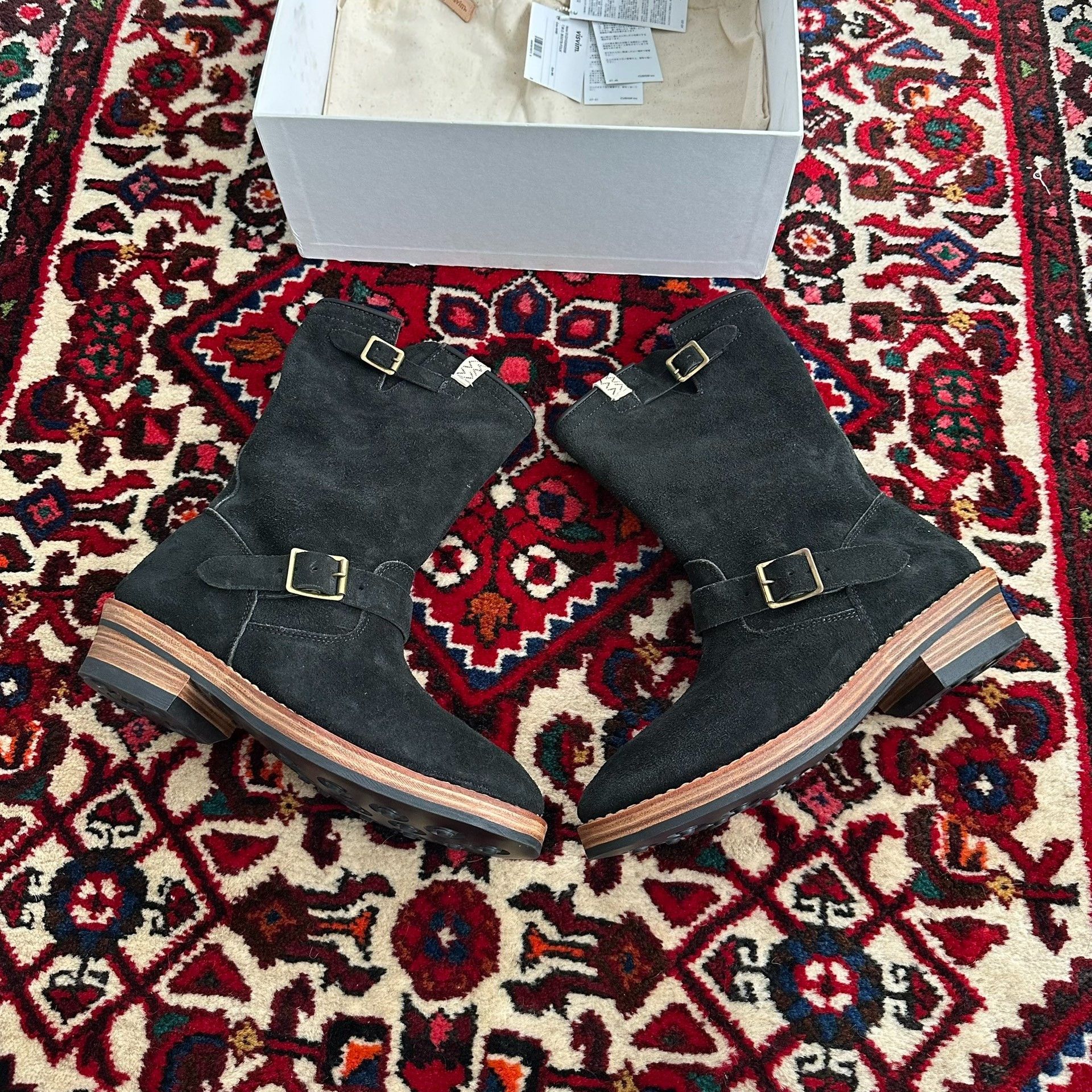 Visvim Visvim T.W.O Folk Suede Engineer Boots Size US 9 / EU 42 - 4 Thumbnail