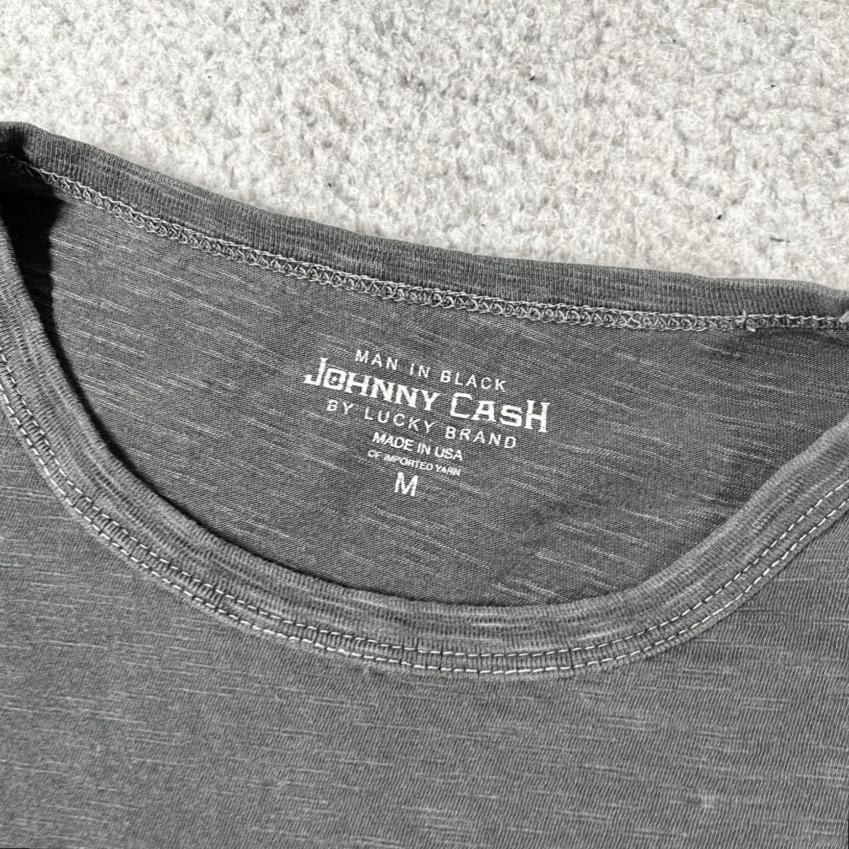 Lucky Brand Johnny Cash Shirt Mens M Lucky Brand Made USA Country Music Band Graphic Shirt Size US M / EU 48-50 / 2 - 2 Thumbnail