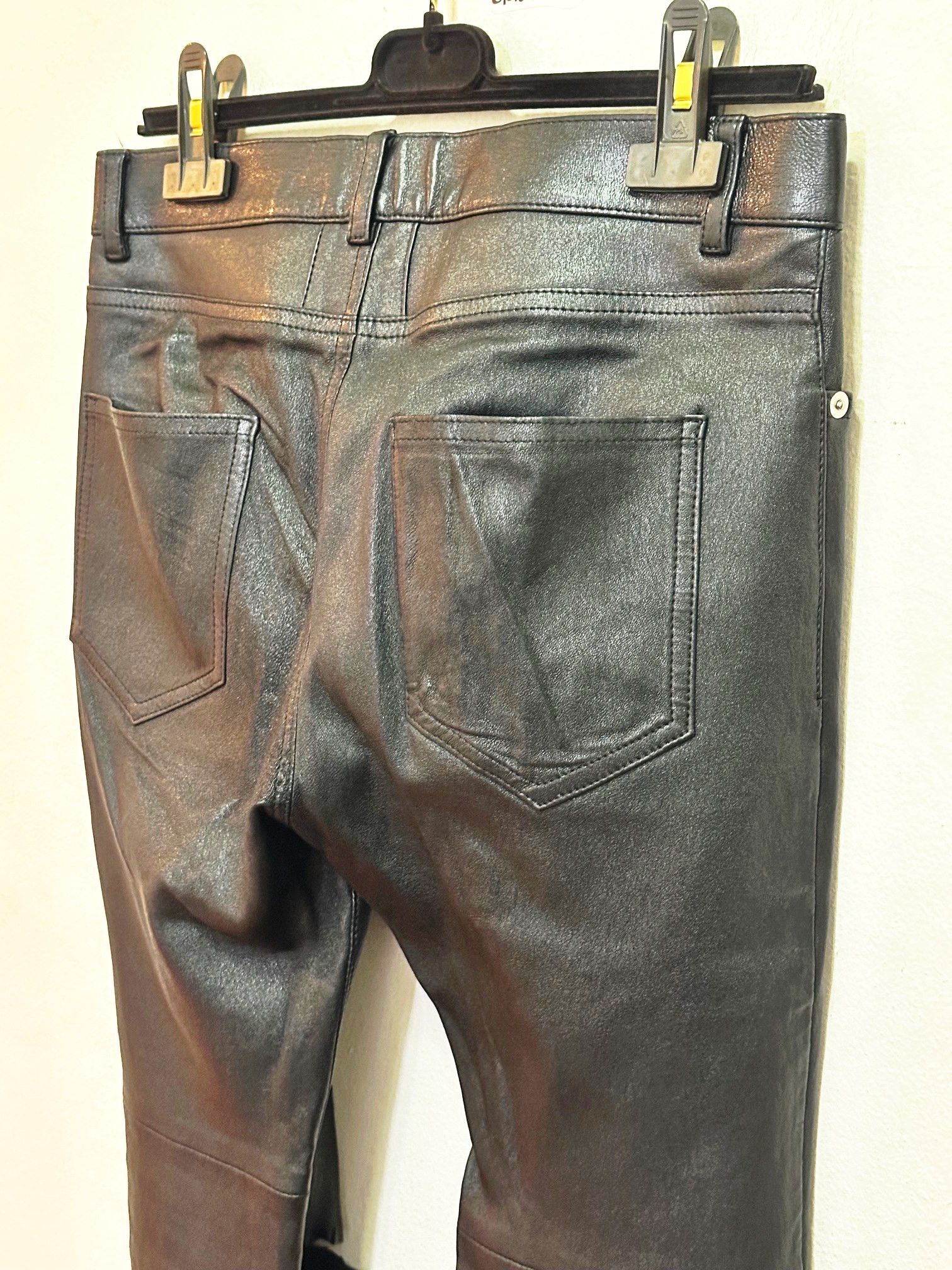 Saint Laurent Paris Saint Laurent Knee Ripped Leather Pants Size US 30 / EU 46 - 11 Thumbnail