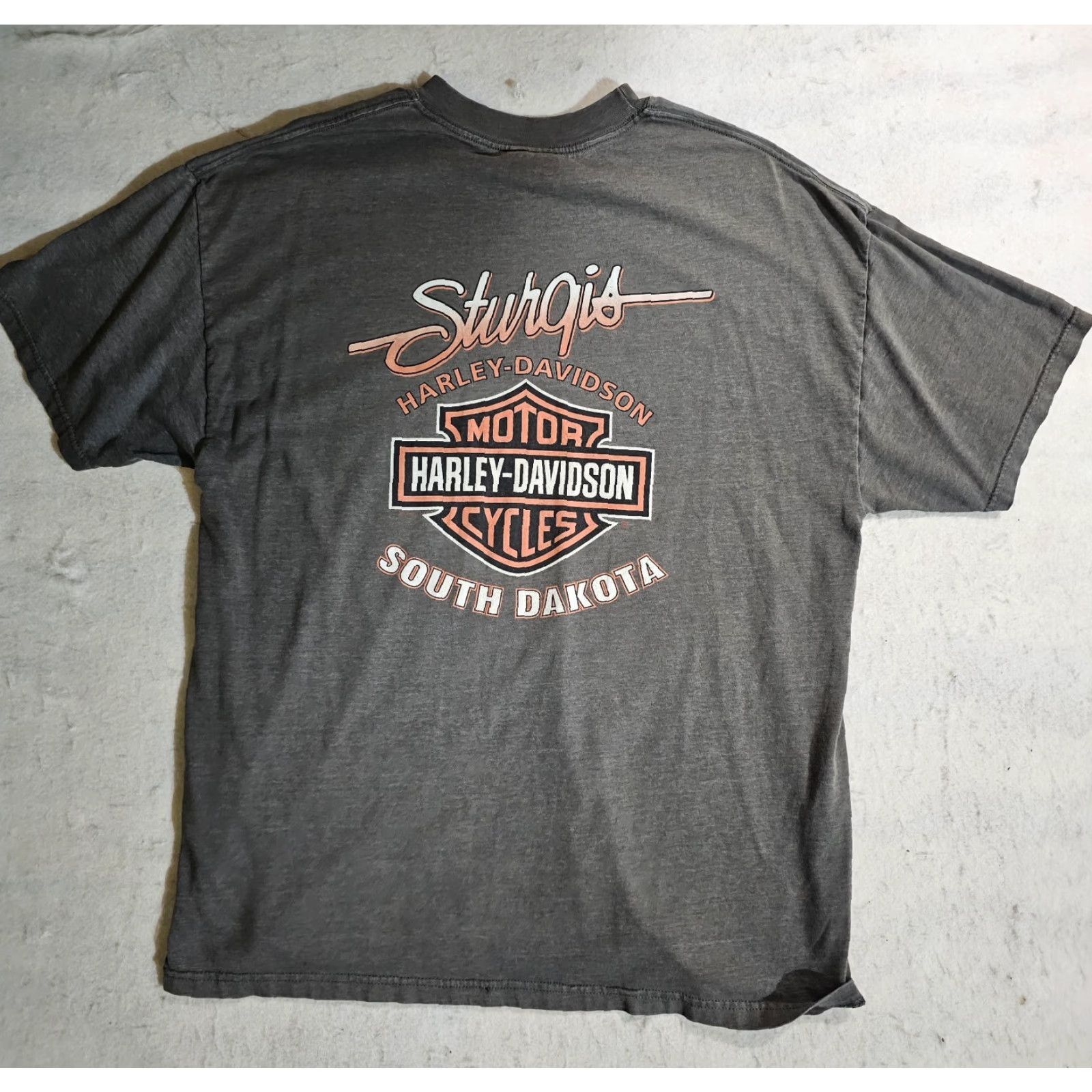 Harley Davidson VINTAGE Harley Davidson HD Sturgis Motorcycle Graphic T-shirt 2005 Mens Size XL Gray Size US XL / EU 56 / 4 - 6 Thumbnail