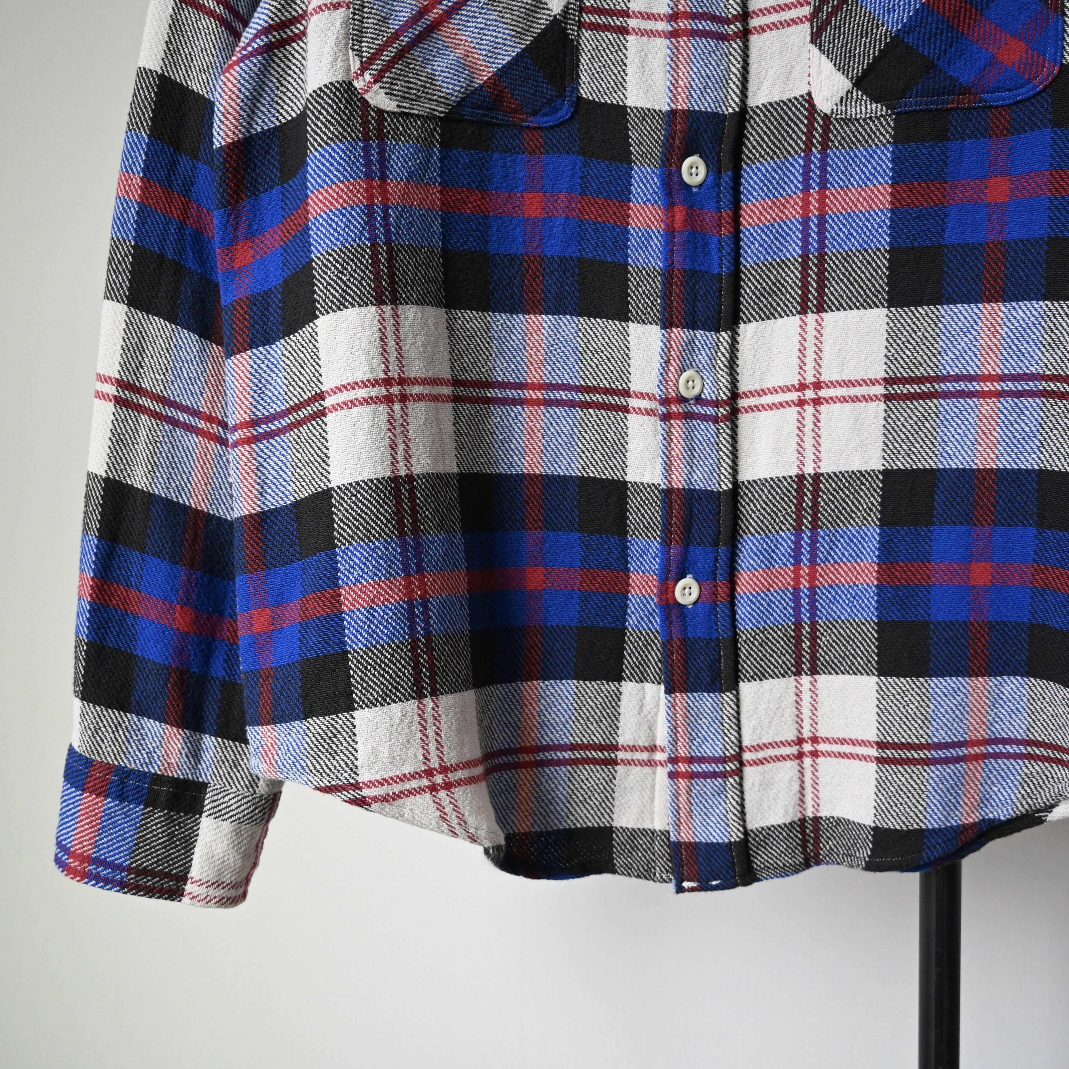 Sugar Cane Sugar Cane "Soft Twill" flannel work shirt, blue plaid, M Size US M / EU 48-50 / 2 - 9 Thumbnail