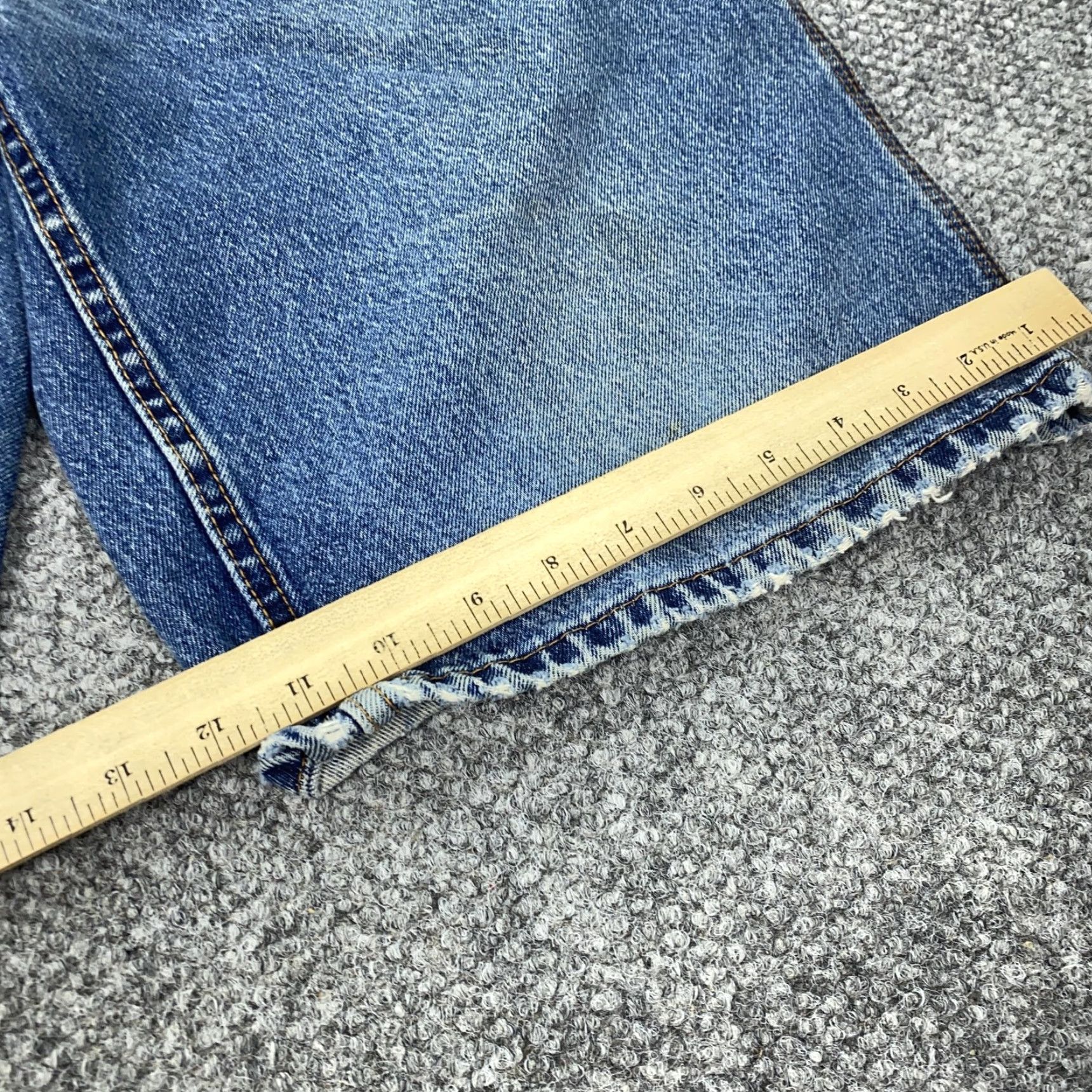 U.S. Polo Assn. US Polo Assn Shorts Mens 33 Blue Denim Carpenter Grunge Distressed Y2K Skate Size US XS / EU 42 / 0 - 6 Thumbnail