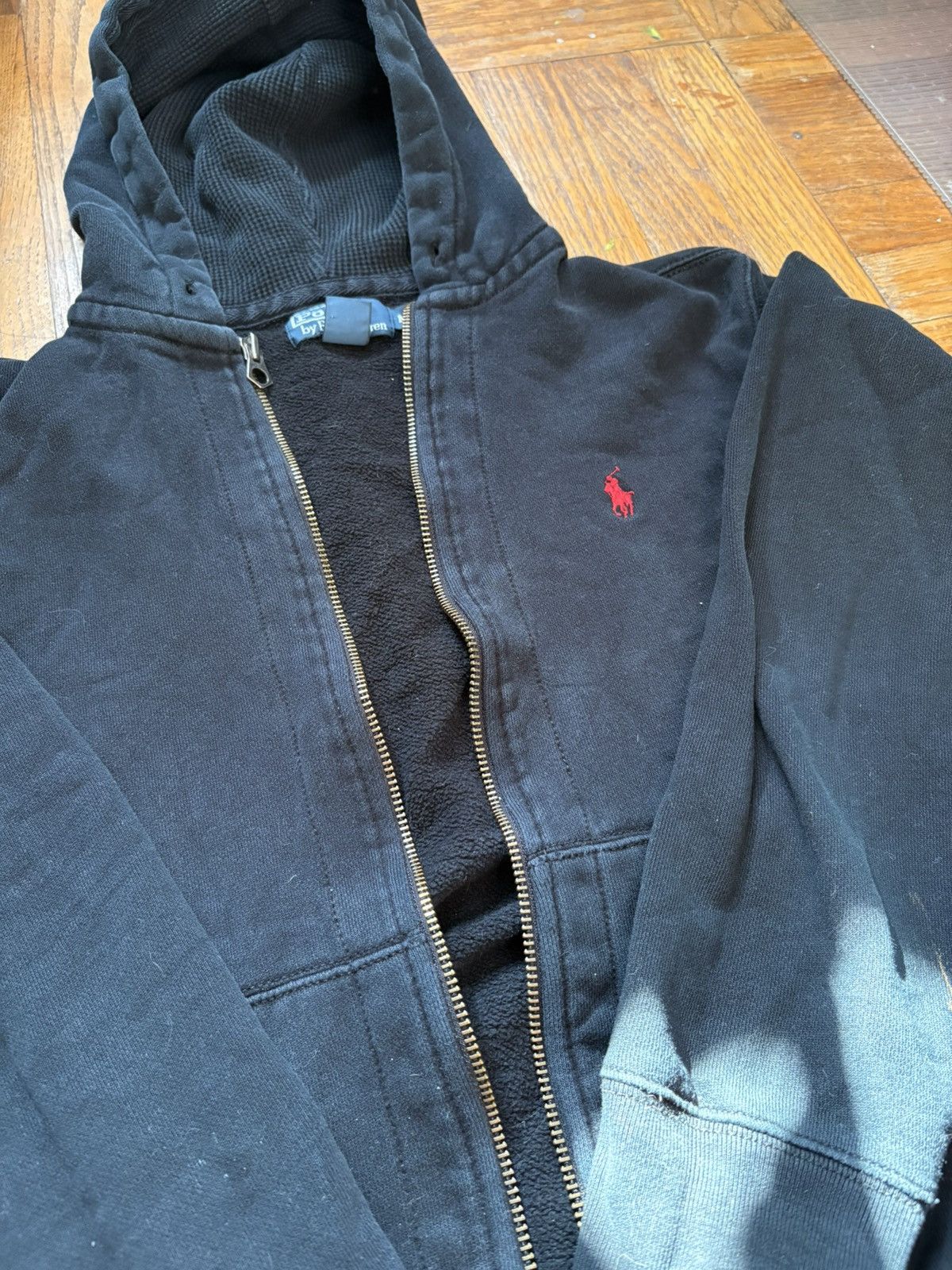 Polo Ralph Lauren Polo Ralph Lauren Vintage Waffle Knit Hood Zip Up Size US M / EU 48-50 / 2 - 3 Thumbnail