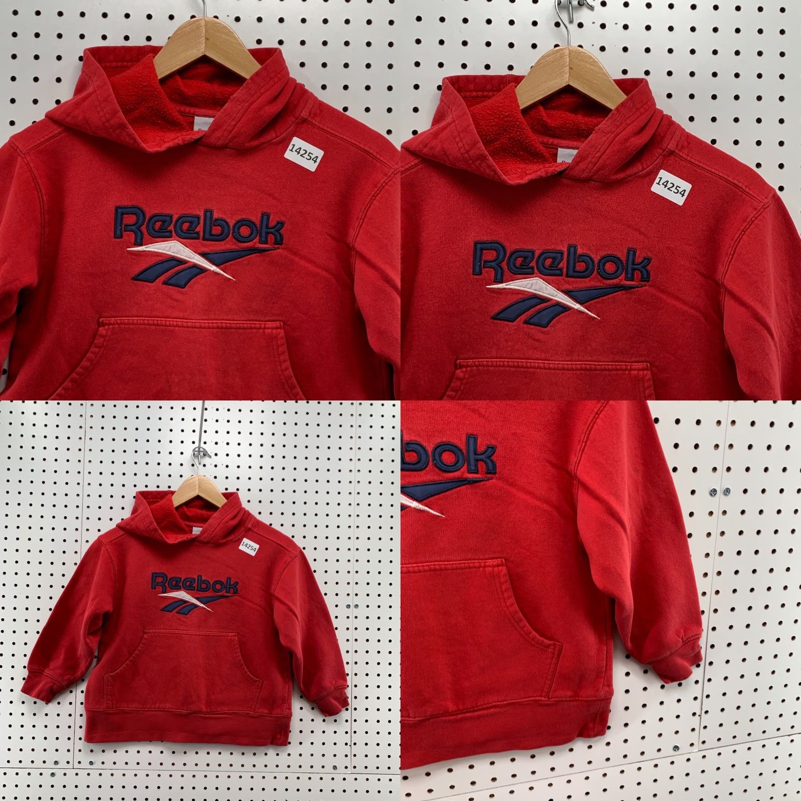 Reebok Reebok Hoodie Size Small Adult Red Long Sleeve Pullover Embroidered Logo Mens Size US S / EU 44-46 / 1 - 8 Thumbnail