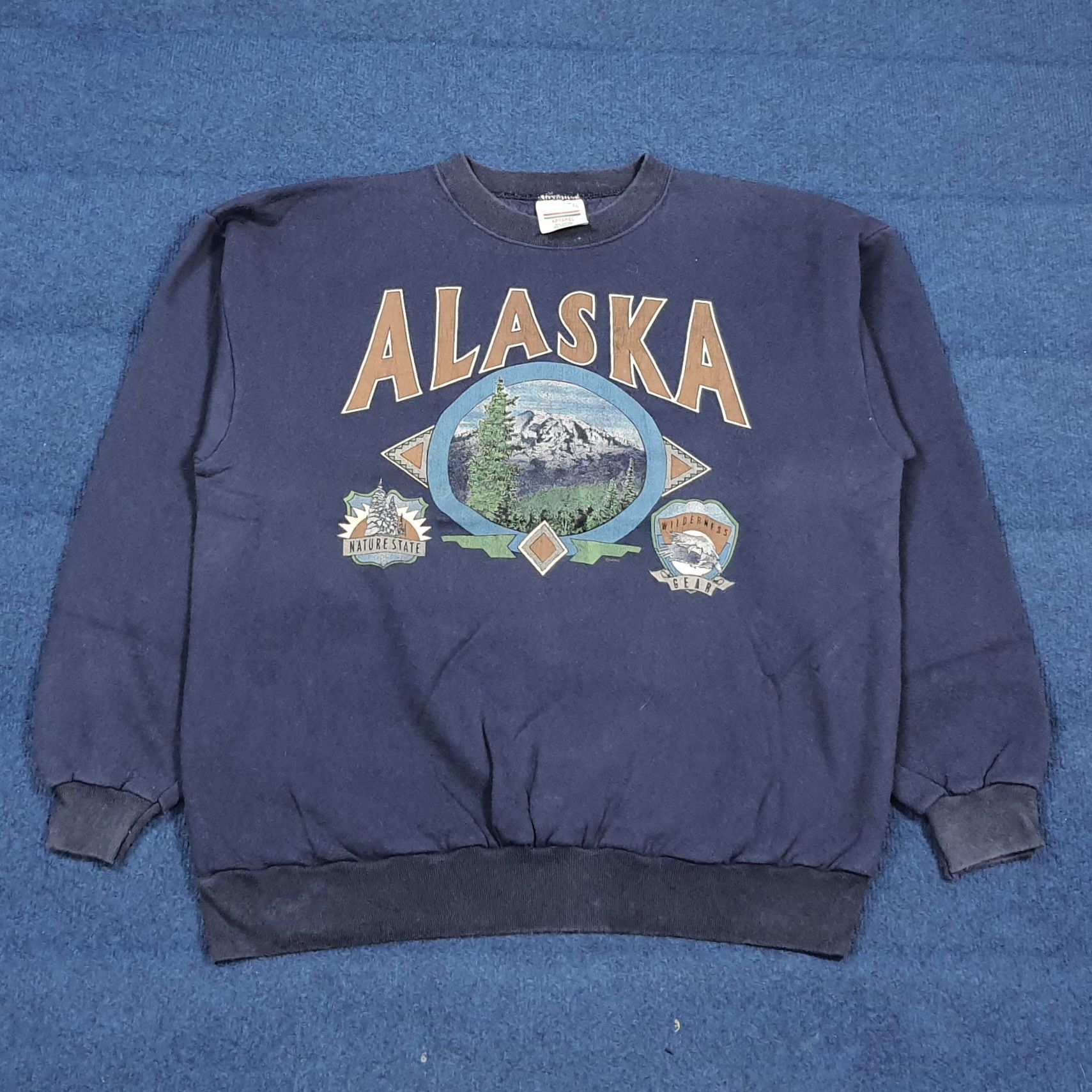 Vintage Vintage Alaska Nature States Graphic Sweatshirt C291N2 Size US L / EU 52-54 / 3 - 1 Thumbnail