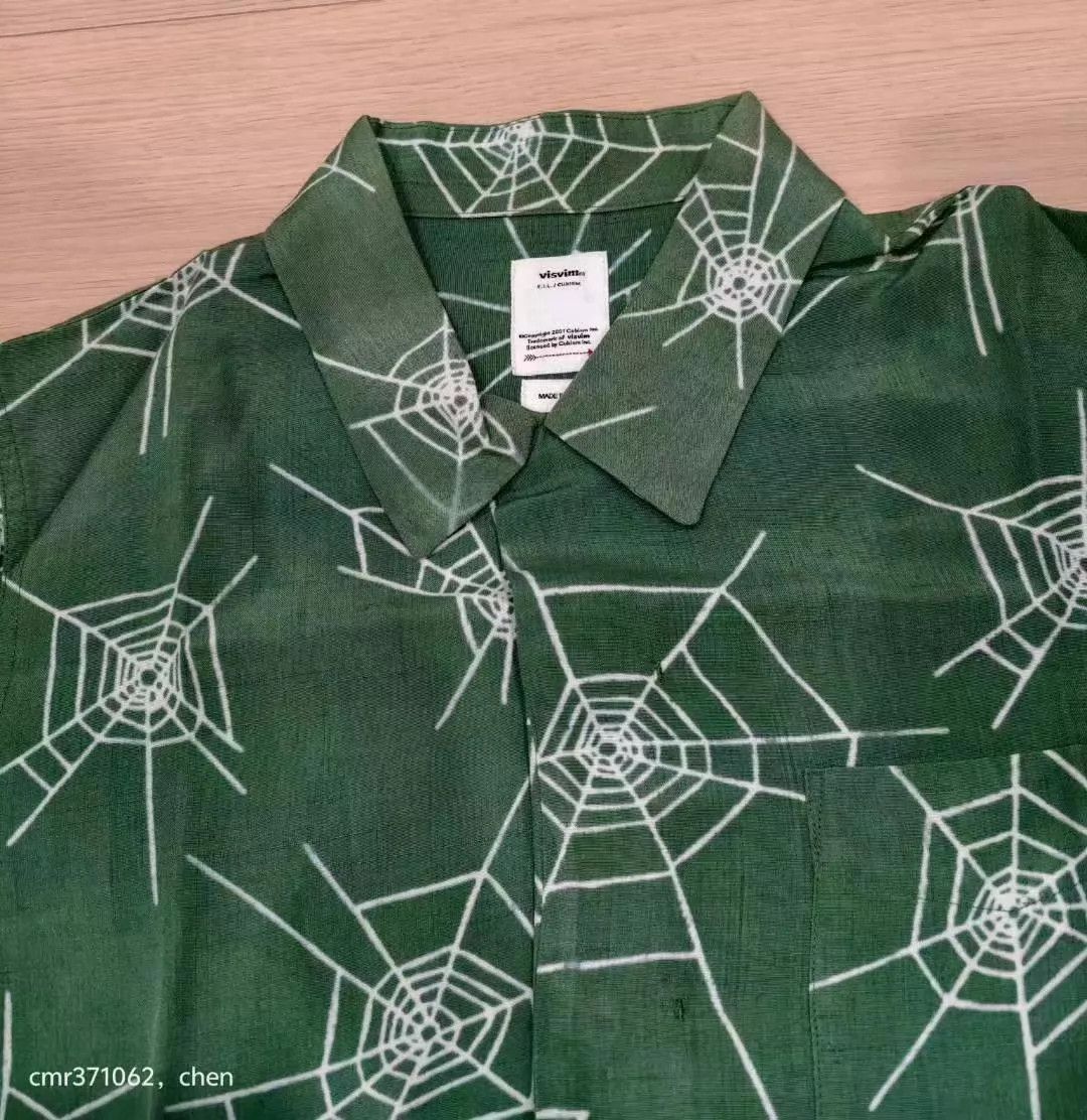 Visvim visvim 19ss free edge shirt green sz2 100% silk 98new Size US M / EU 48-50 / 2 - 4 Thumbnail