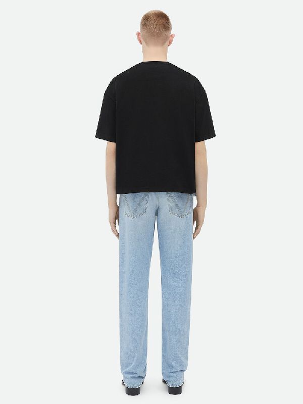 Bottega Veneta o1loc1c0825 734095 Relaxed Fit Heavy Jersey T-Shirt in Black Size US S / EU 44-46 / 1 - 3 Thumbnail