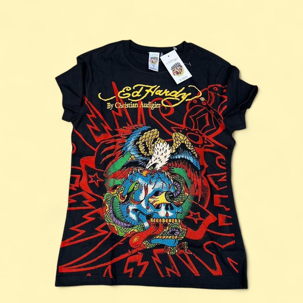 Ed Hardy Ed Hardy bling baby tee t shirt new nwt y2k Size S / US 4 / IT 40 - 1 Thumbnail