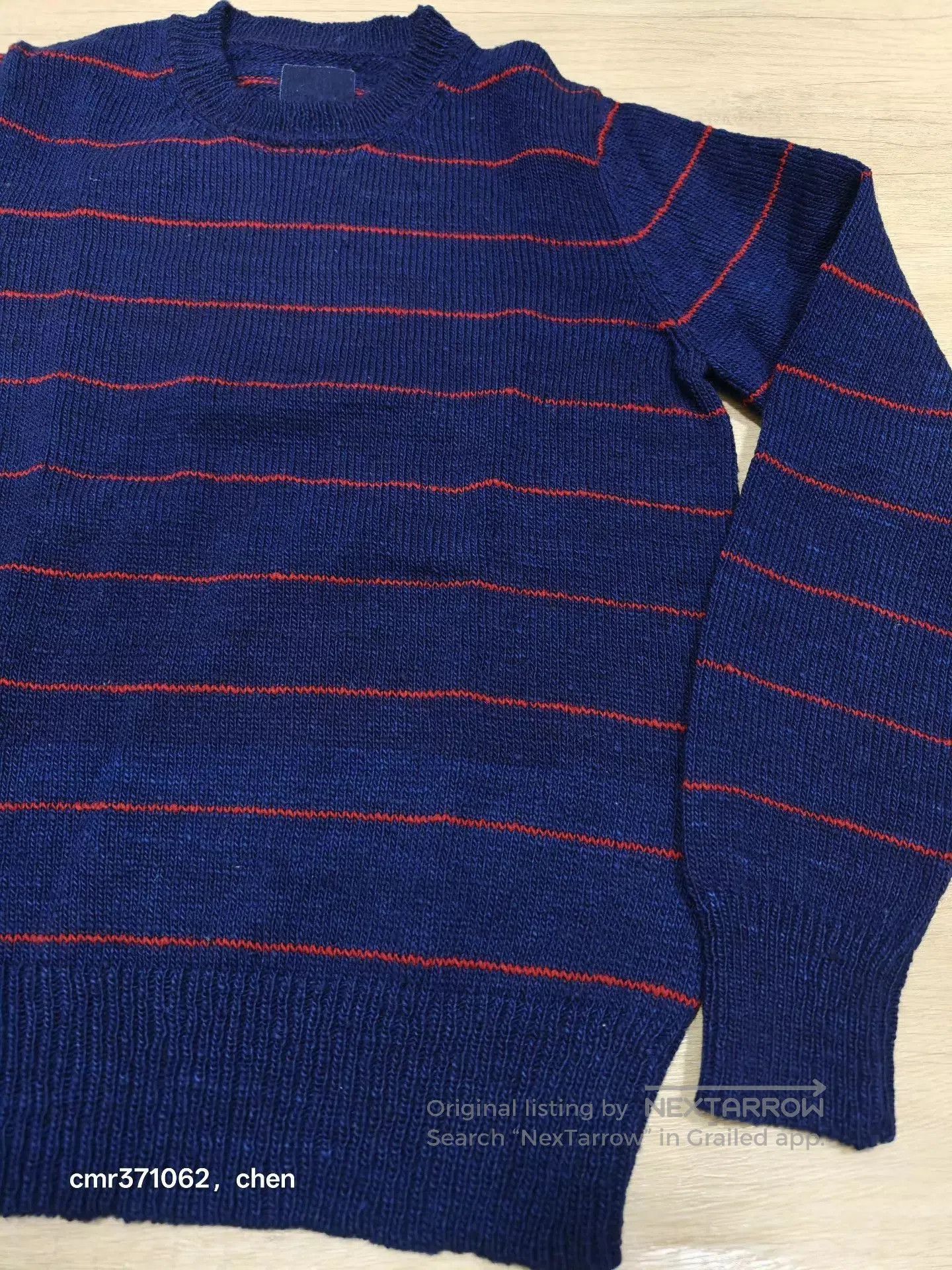 Visvim Blue Striped Long Sleeve Sweater Size M. Size US M / EU 48-50 / 2 - 3 Thumbnail