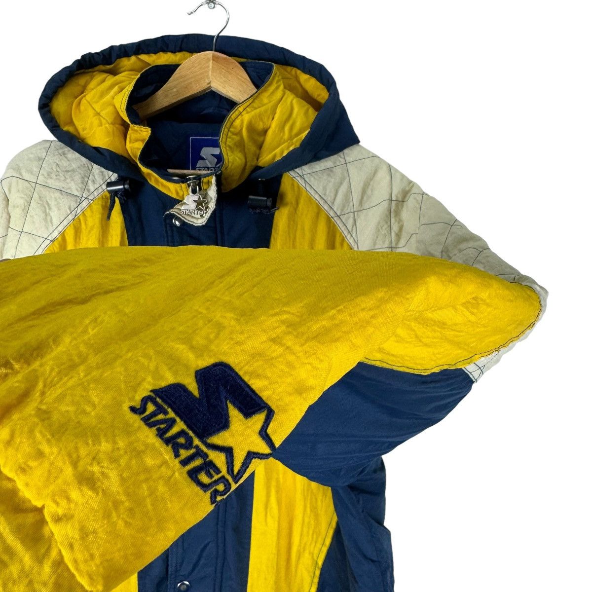 Starter × Vintage ❄️90s STARTER MICHIGAN HOODIE LIGHT JACKET Size US M / EU 48-50 / 2 - 4 Thumbnail