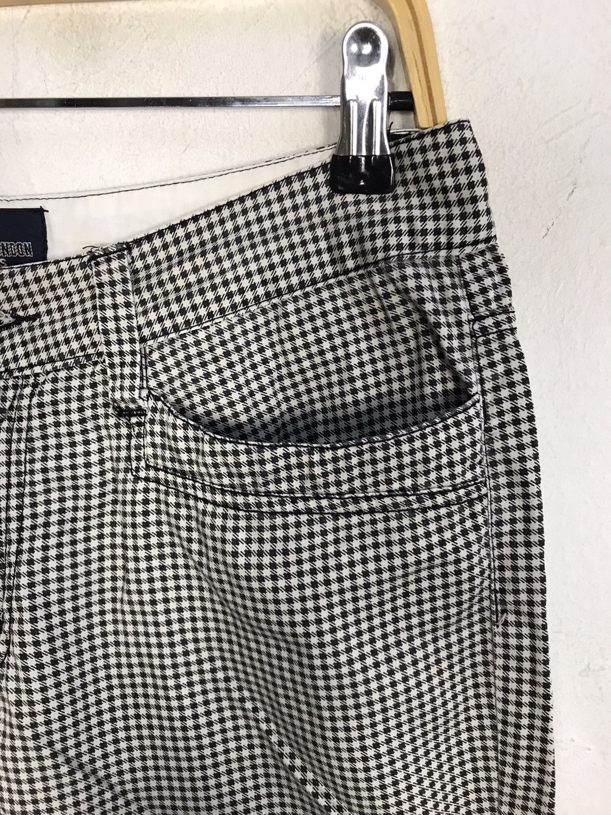 Japanese Brand × Vintage Michiko London Jeans Design Plaid Zipper Short Pants Size US 30 / EU 46 - 5 Thumbnail