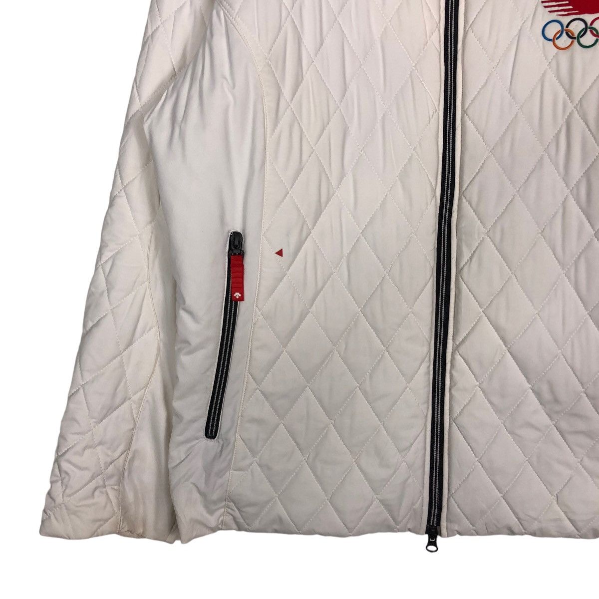 Descente 🔥Vintage Biker Jacket Olympic Japan Quilted Zipper Big Logo Size US L / EU 52-54 / 3 - 4 Thumbnail