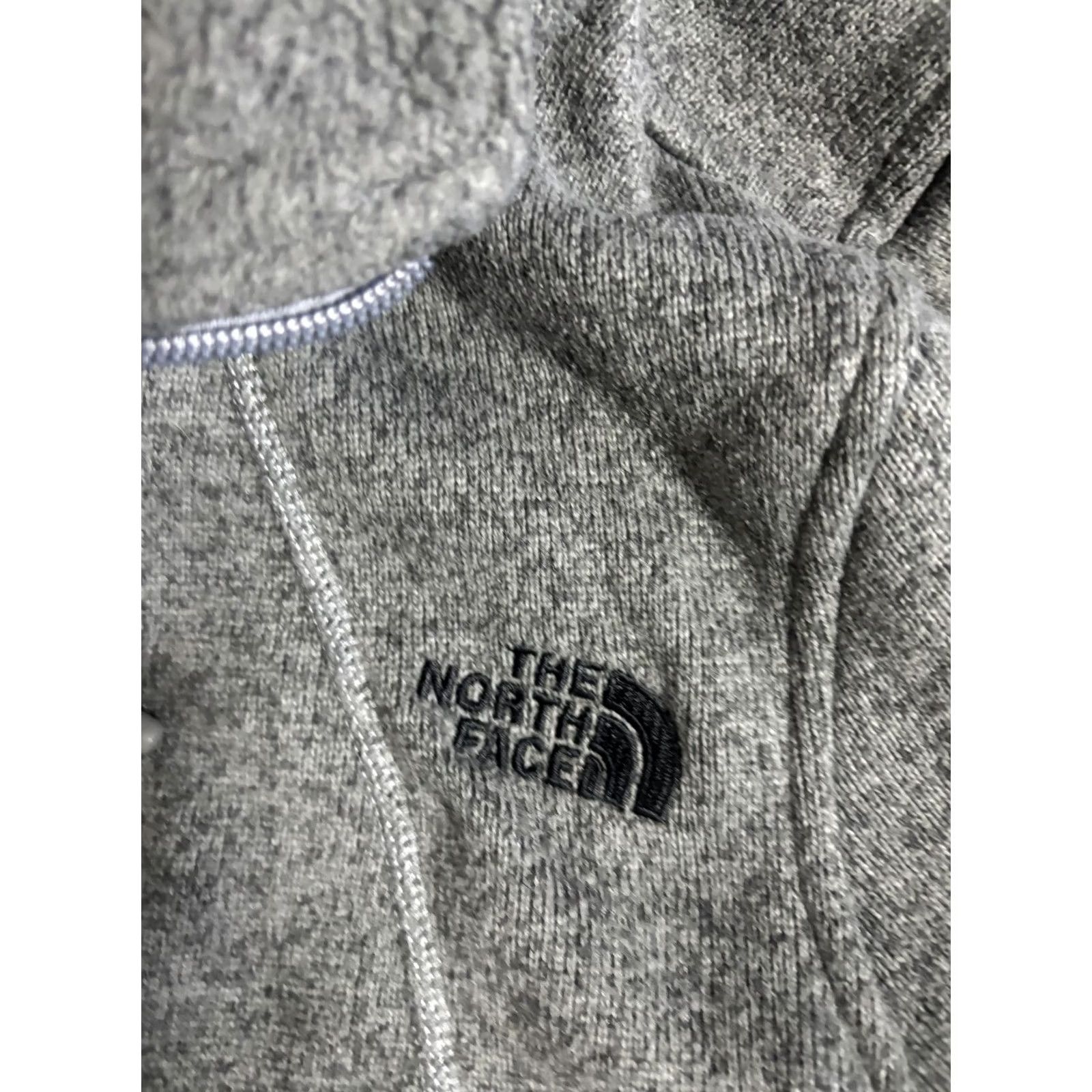 The North Face The North Face Jacket Womens Large Gray Fleece Full Zip Pockets Outdoor Casual Size L / US 10 / IT 46 - 2 Thumbnail