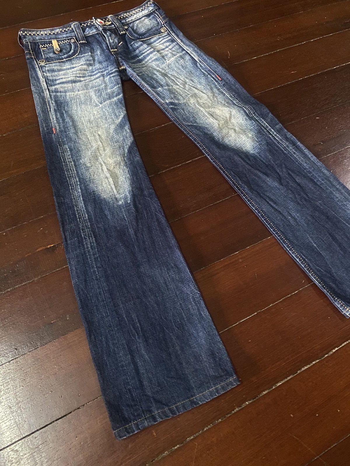 Designer × Edwin FIRE 🔥 EDWIN BLUE TRIP WIDE LEG BOOT CUT Size 30" / US 8 / IT 44 - 5 Thumbnail