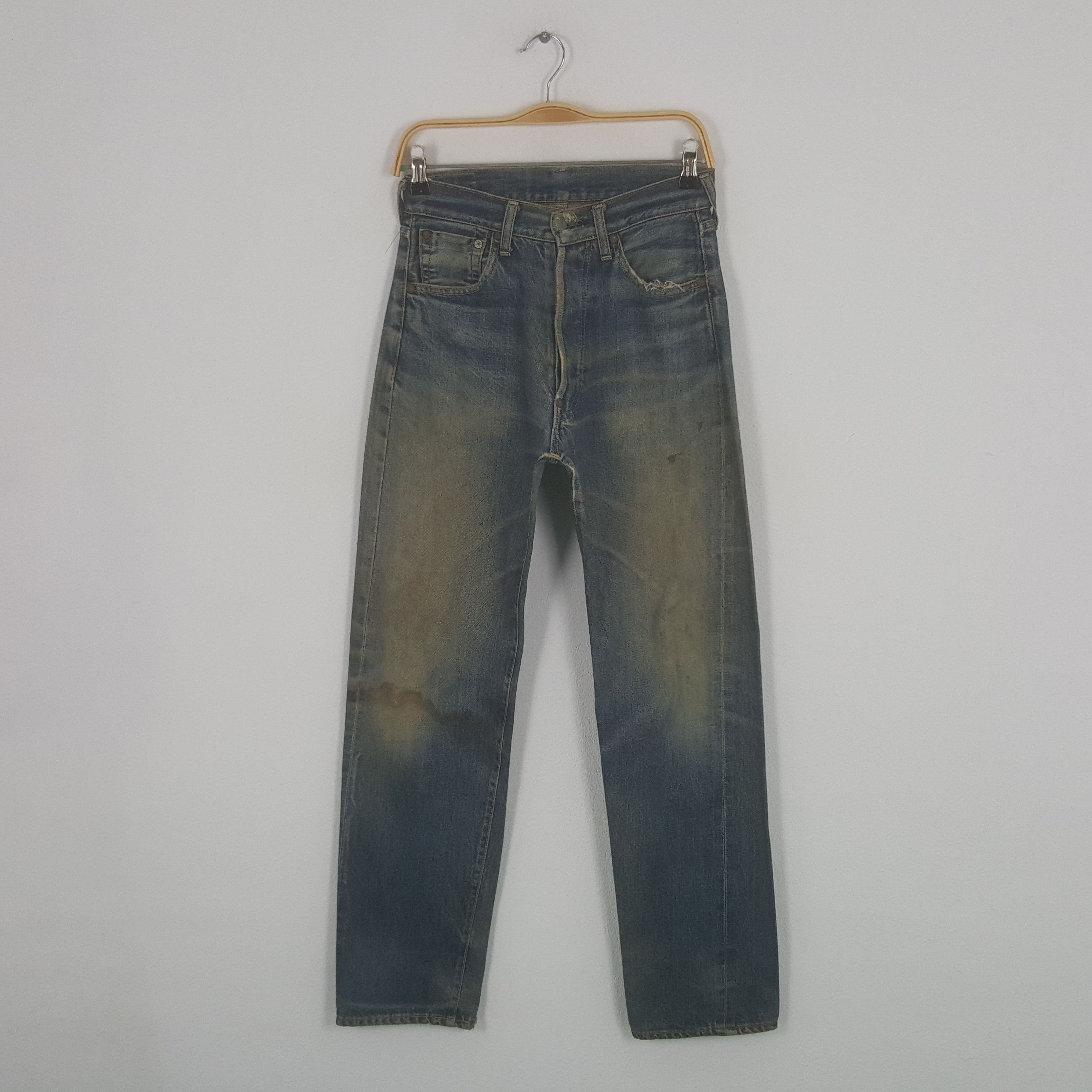 Evisu Vintage Evis Japanese Brand Daicock Custom Art Denim Jeans Size US 27 - 4 Thumbnail