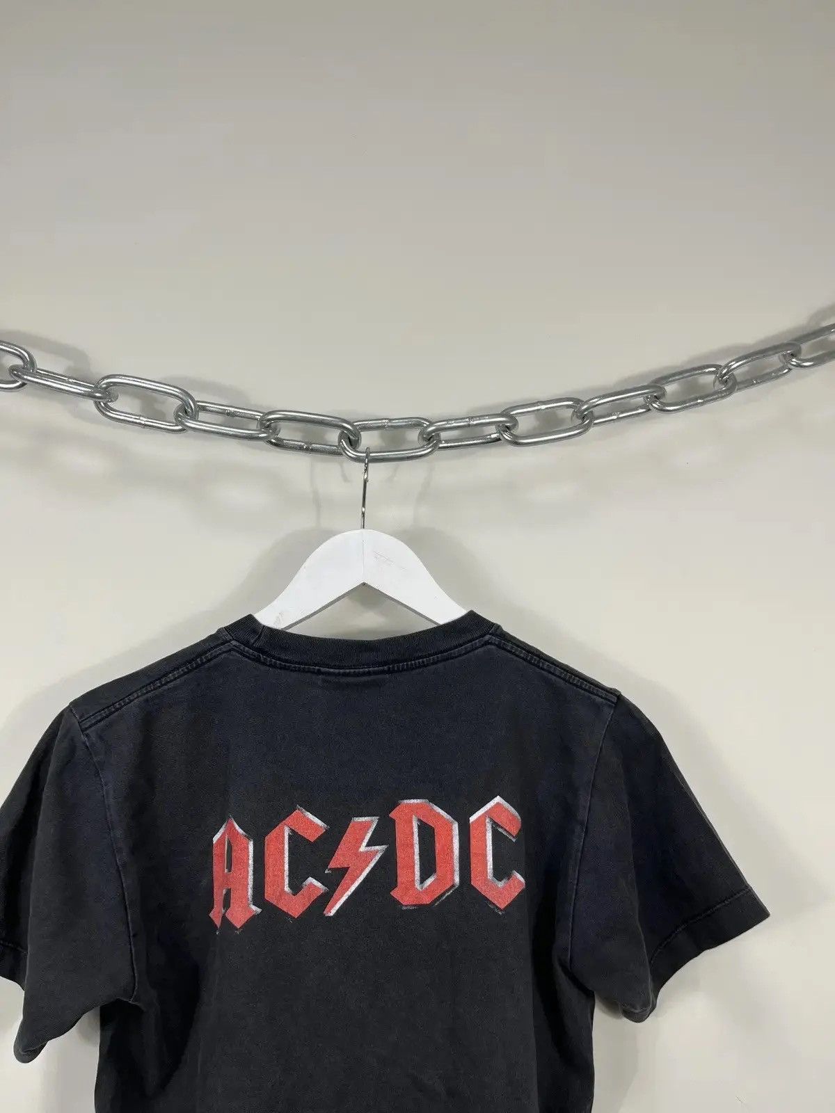 Band Tees × Vintage Vintage AC/DC Let There Be Rock Faded Rare Band Tee Size US S / EU 44-46 / 1 - 7 Thumbnail