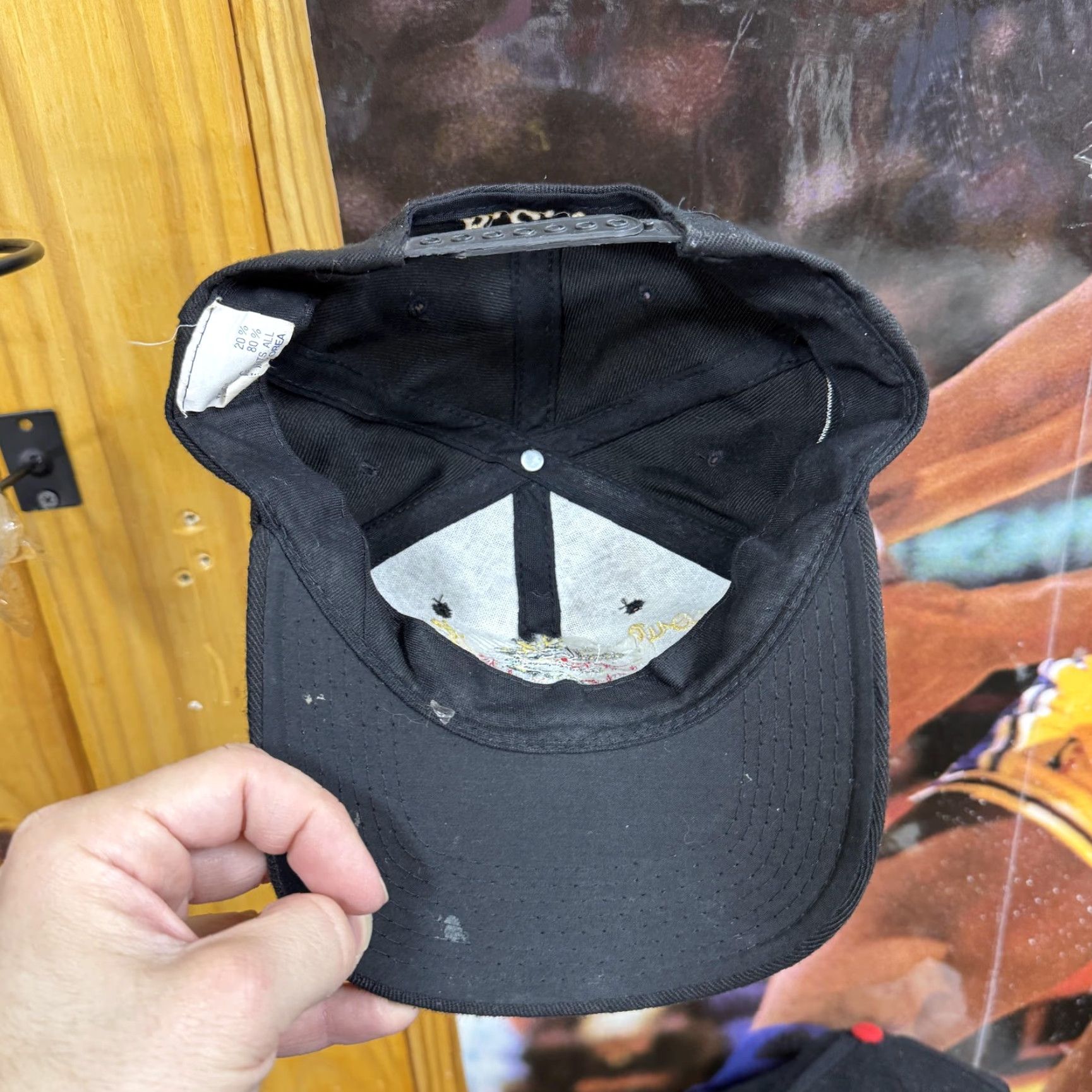 Vintage VINTAGE Seoul Korea Hat Cap Snap Back Black Embroidered Dragon Flags Mens 90s Size ONE SIZE - 5 Thumbnail