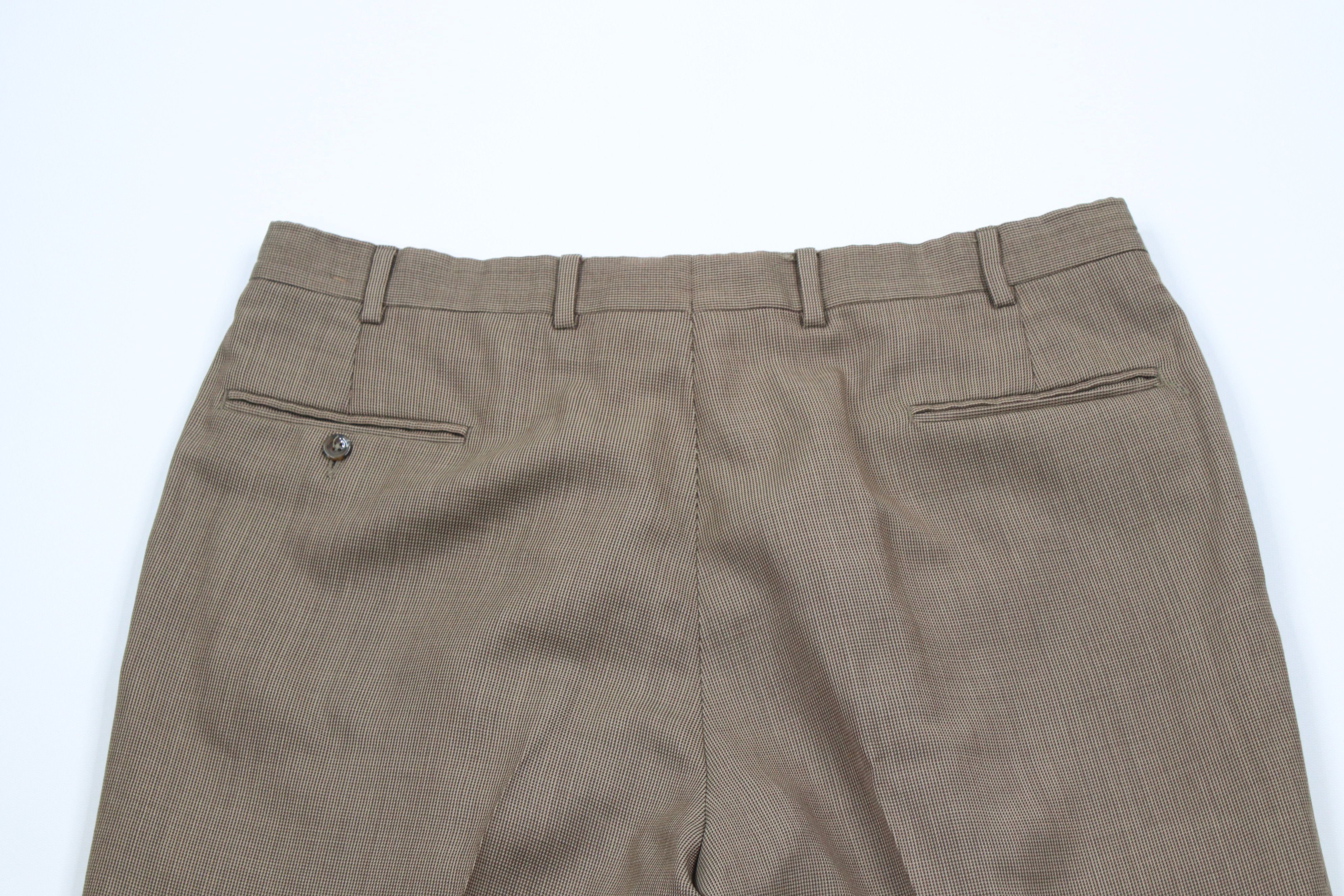 Vintage Vintage 90s Streetwear Wool Wide Leg Chino Pants Brown Size US 36 / EU 52 - 11 Thumbnail