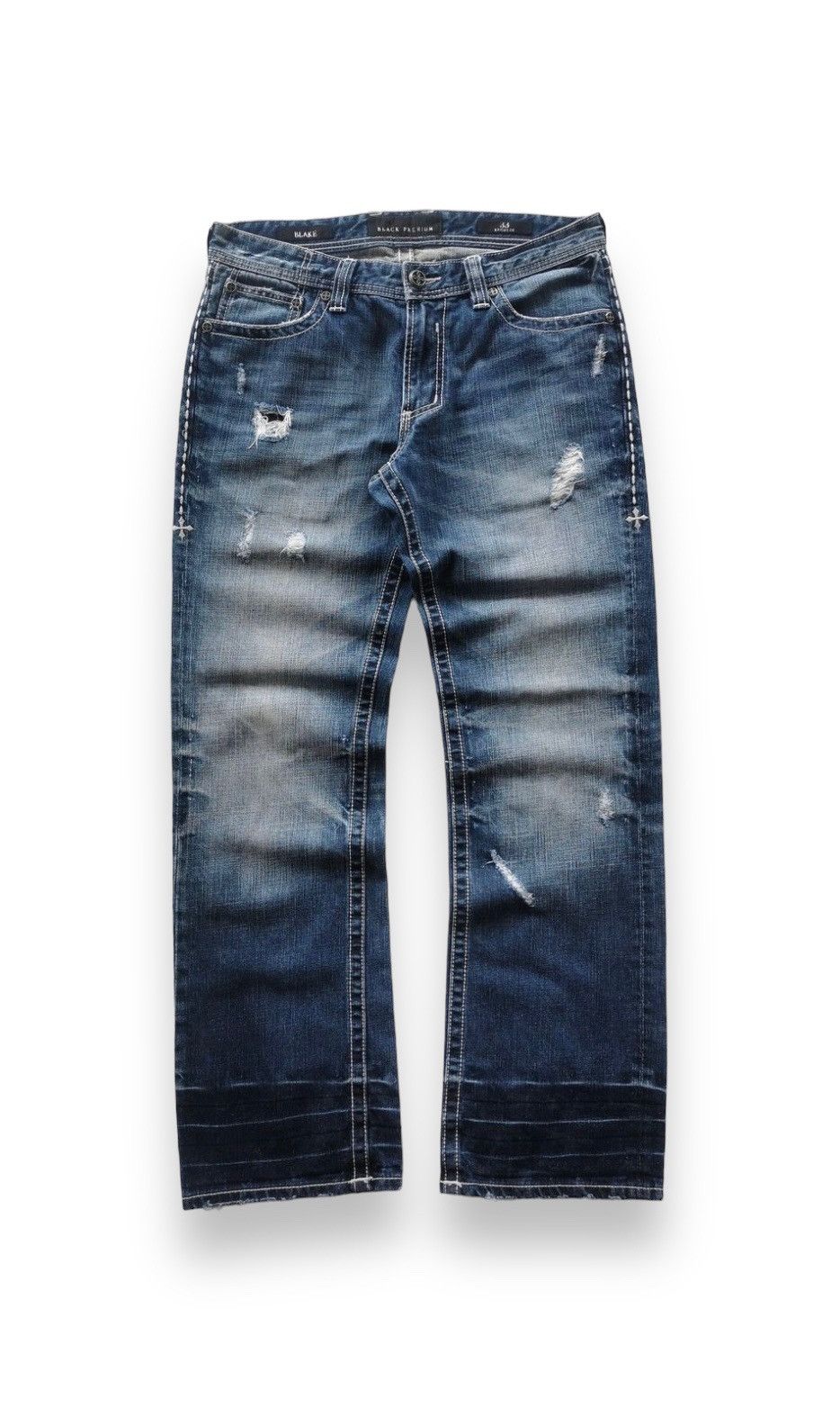 Affliction Y2k Affliction Distressed Denim Black Premium Size US 34 / EU 50 - 1 Thumbnail