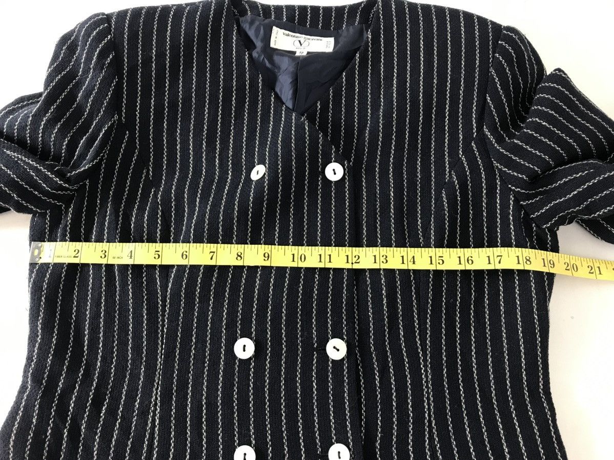 Valentino Valentino Garavani Pinstripe Double Breasted Blazer Coat Size M / US 6-8 / IT 42-44 - 10 Thumbnail