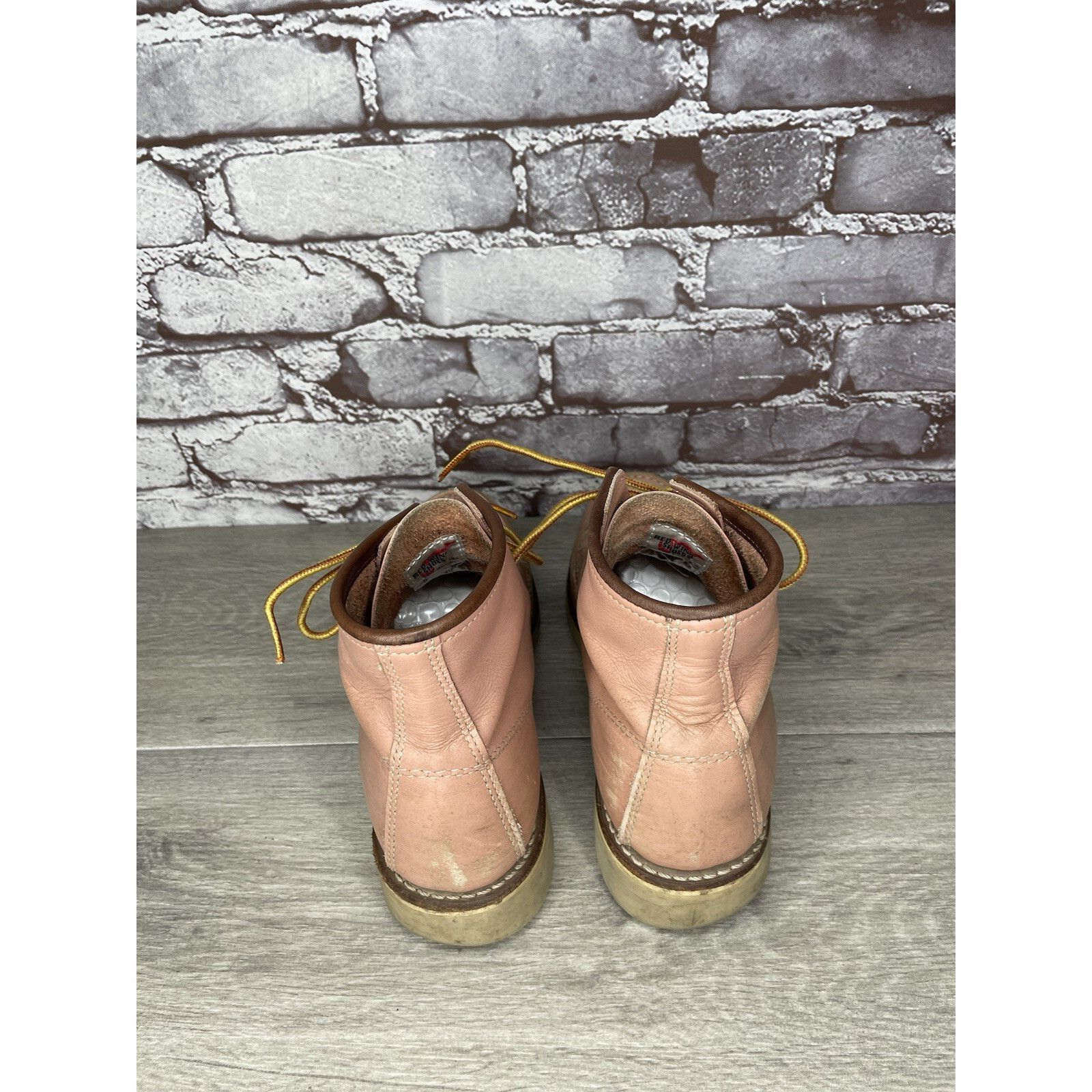 Red Wing Red Wing 3387 Rose Pink Leather Lace Up Work Boots Women's S Size US 8.5 / IT 38.5 - 4 Thumbnail