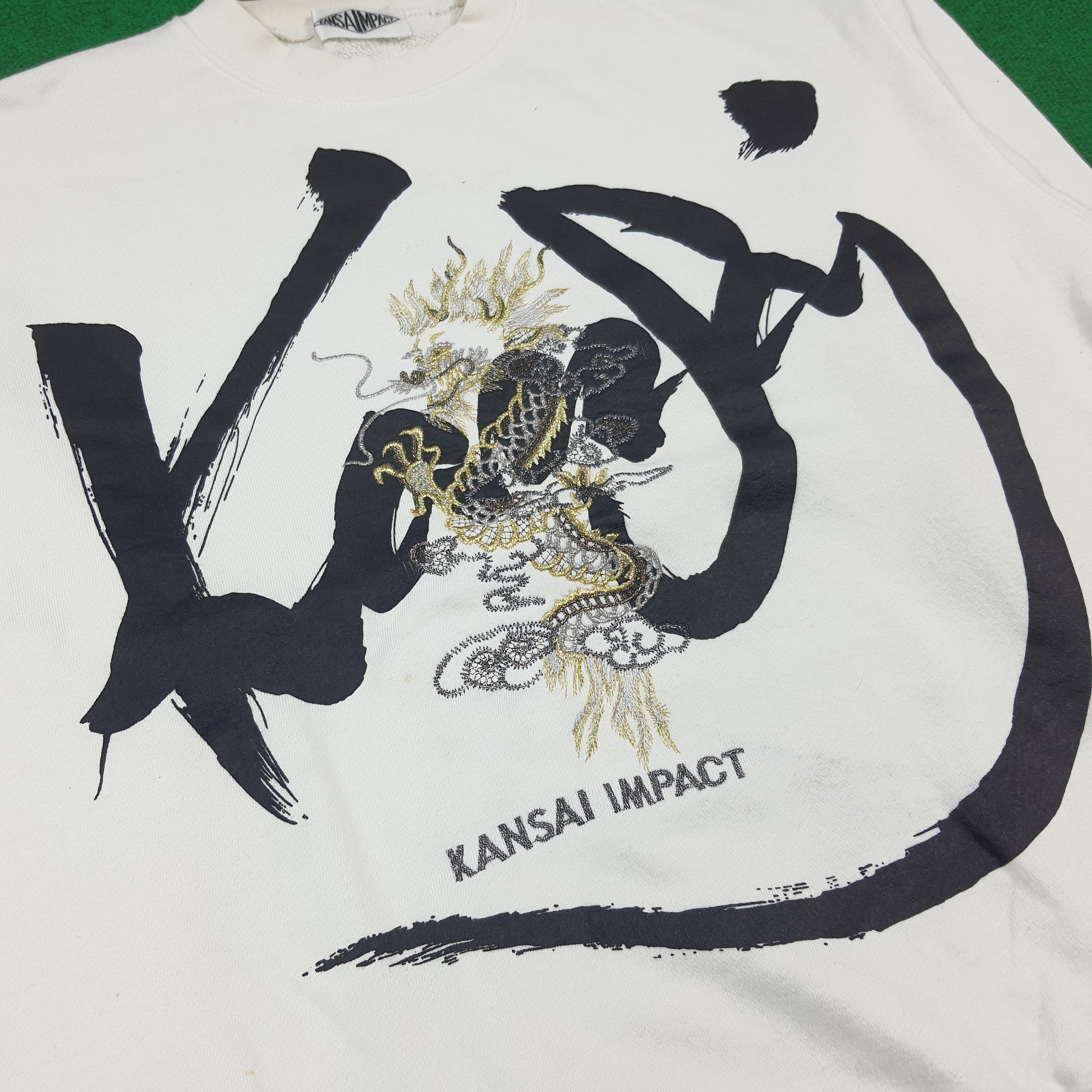 Kansai Yamamoto Vintage Kansai Impact Dragon Embroidery Sweatshirt C290N18 Size US M / EU 48-50 / 2 - 2 Thumbnail