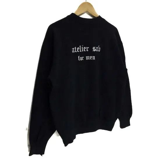 Other Vintage ATELIER SAB ITALY Stock Logo Sweatshirt Jumper Size US M / EU 48-50 / 2 - 6 Thumbnail
