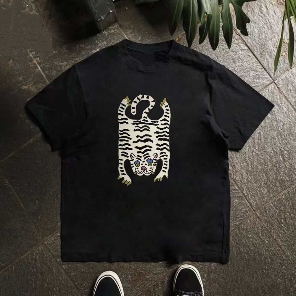 Vintage Tiger pattern casual retro black cotton t-shirt Size US M / EU 48-50 / 2 - 1 Thumbnail
