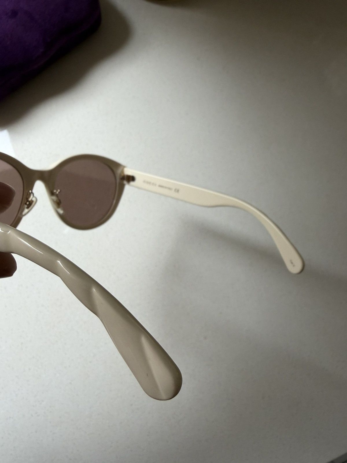 Gucci Gucci white GG sunglasses shades Size ONE SIZE - 6 Thumbnail