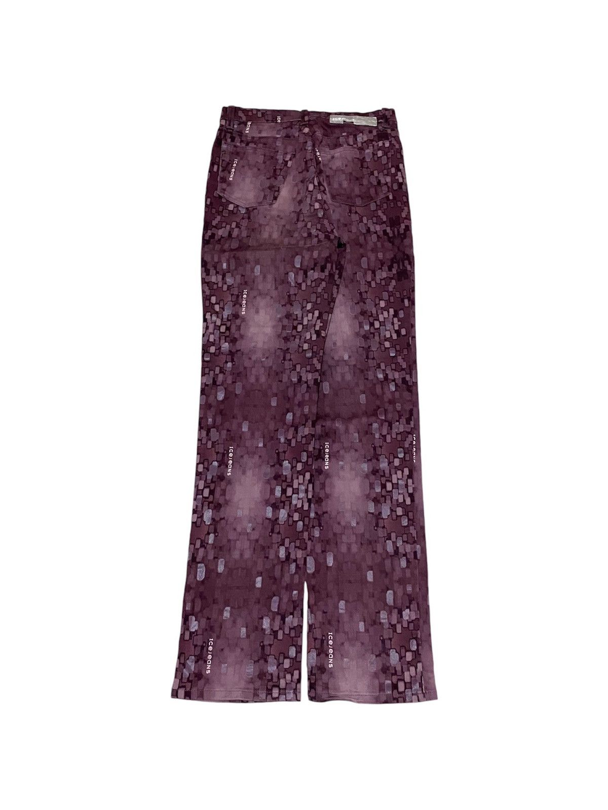 Iceberg × Vintage Icejeans by Iceberg Printed Streach Jeans Size 28" / US 6 / IT 42 - 2 Thumbnail